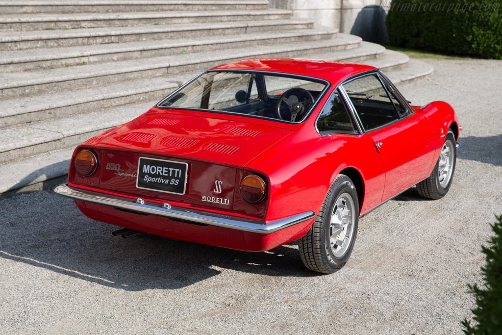 Moretti 850 Sportiva Coupé 1965-1971, φιλοσοφία επισκόπου, ψυχή μυλωνά 15 Moretti 850 Sportiva Coupé