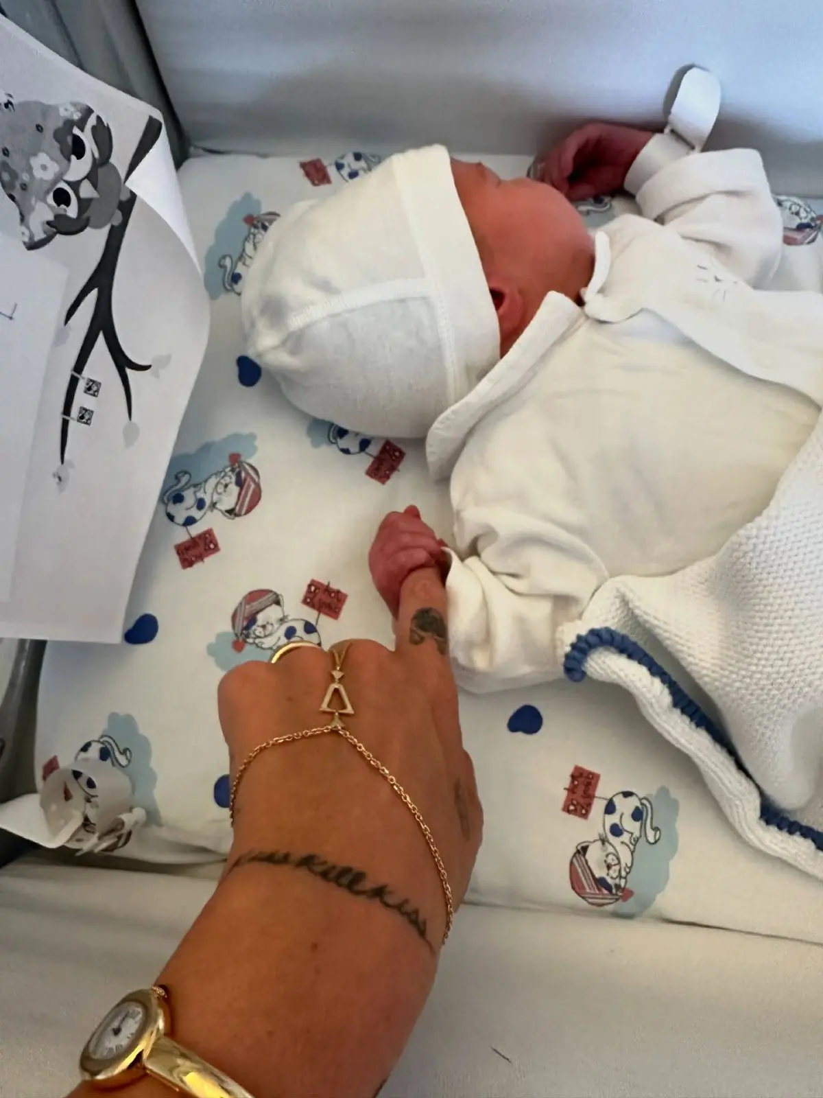 Κιάρα Φεράνι: Νέο μέλος στην οικογένειάς της - Οι φωτογραφίες με το μωρό μέσα από το μαιευτήριο