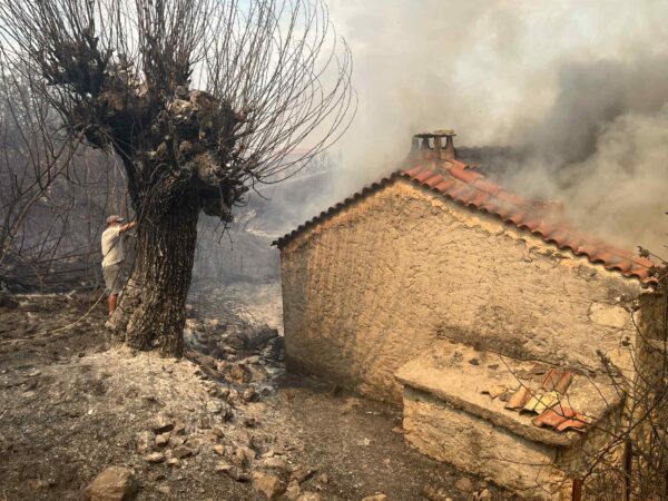 Πυρκαγιά στη Μεσσηνία: Εντυπωσιακές εικόνες από Κρυονέρι και Πολυθέα – Πυροσβέστες ανέβηκαν σε στέγες σπιτιών 8 Πυρκαγιά στη Μεσσηνία: Εντυπωσιακές εικόνες από Κρυονέρι και Πολυθέα – Πυροσβέστες ανέβηκαν σε στέγες σπιτιών