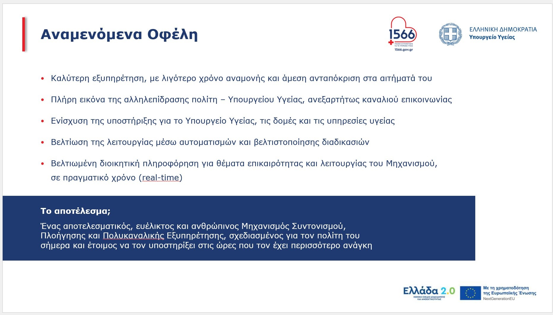 Έναρξη για το νέο τετραψήφιο 1566 του ΕΣΥ: «Αντικαθίστανται όλοι οι υπόλοιποι αριθμοί Υγείας» – Όλες οι λεπτομέρειες
