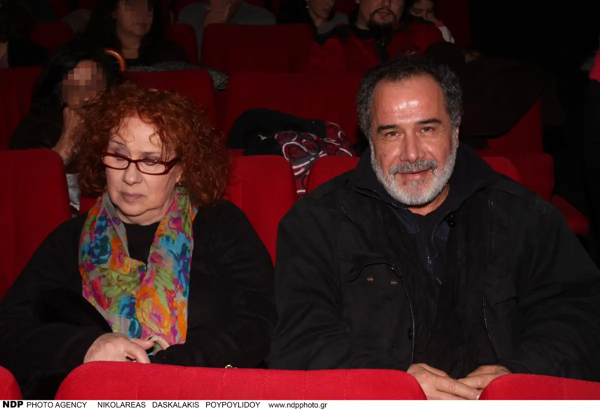 Ο Θοδωρής Κατσαφάδος με την σύζυγό του