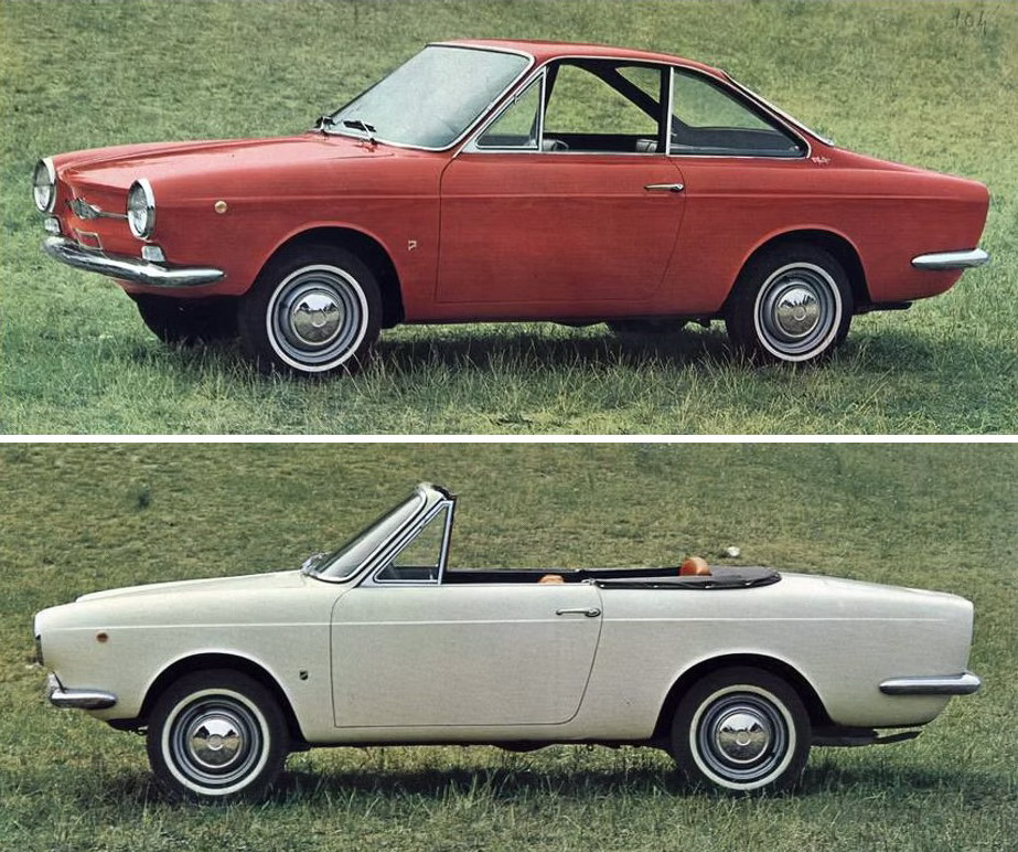 Moretti 850 Sportiva Coupé 1965-1971, φιλοσοφία επισκόπου, ψυχή μυλωνά 17 Moretti 850 Sportiva Coupé