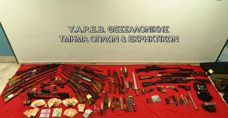 Παράνομο οπλοστάσιο στη Χαλάστρα Θεσσαλονίκης