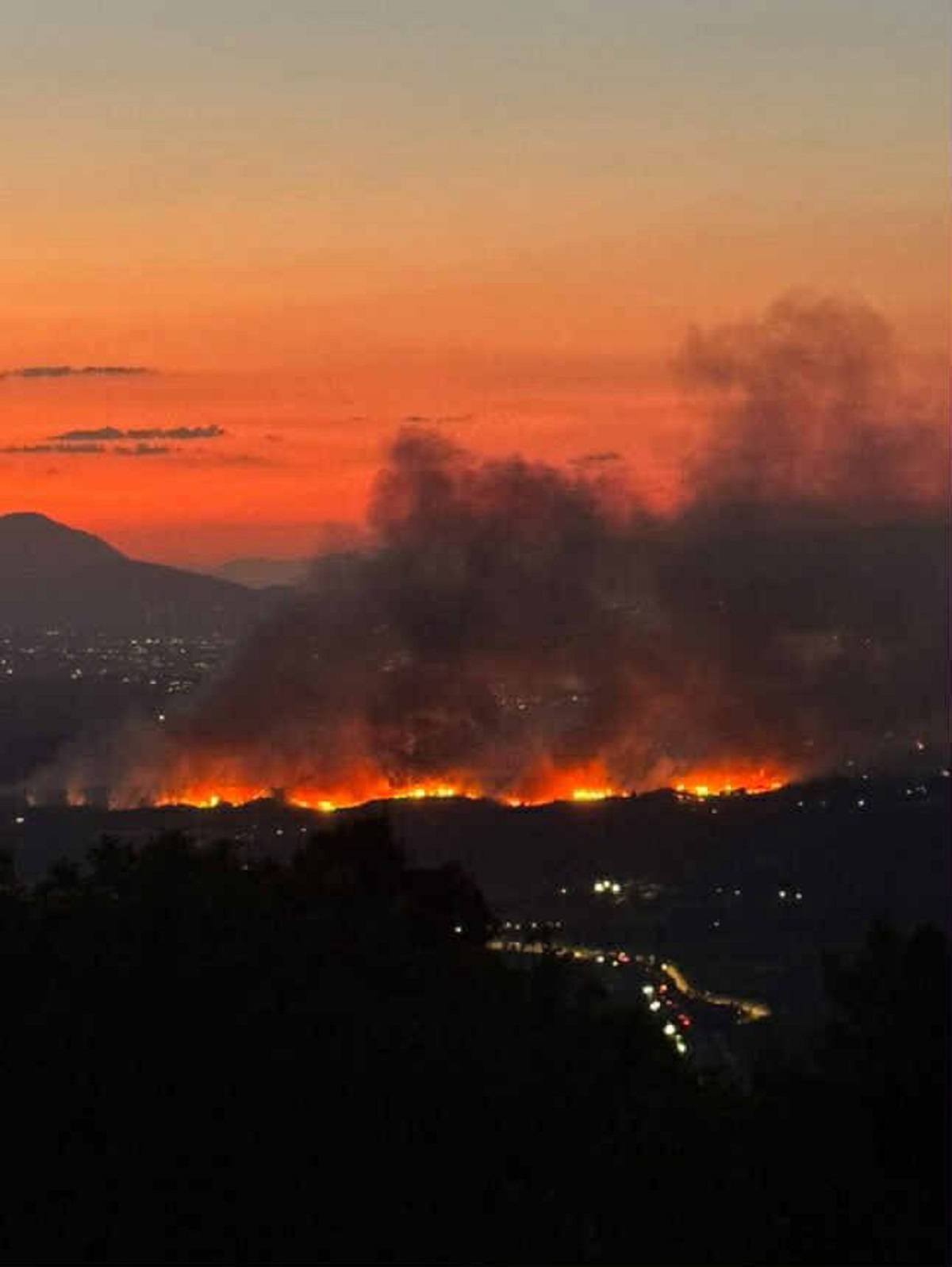 Πυρκαγιά στον Ωρωπό: Φλόγες 30 μέτρων πλησίασαν τον οικισμό Ασπροχωρίου