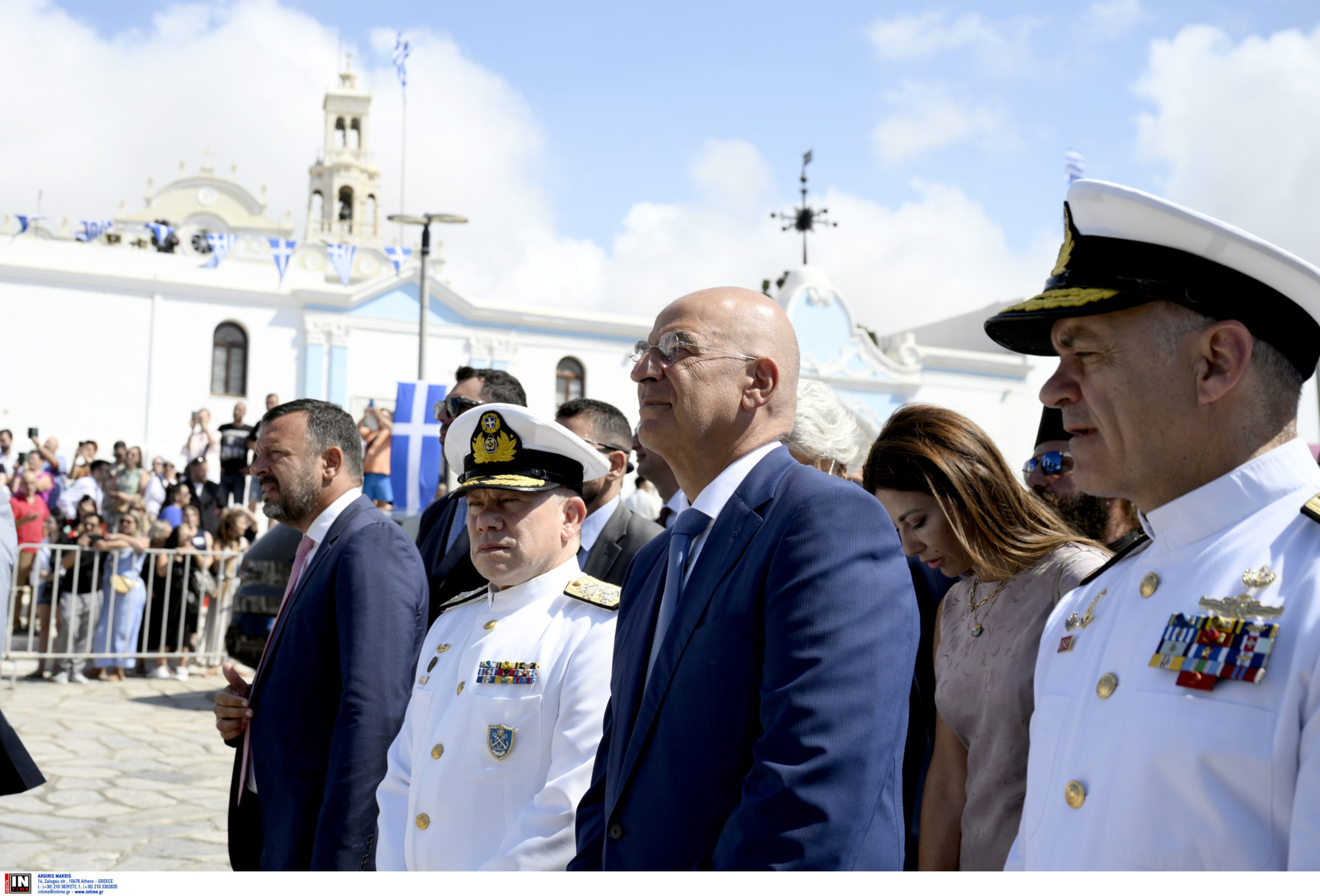Δένδιας: Στην Τήνο για τον εορτασμό της Παναγίας και την επέτειο του τορπιλισμού του καταδρομικού «Έλλη» – ΕΙΚΟΝΕΣ και ΒΙΝΤΕΟ