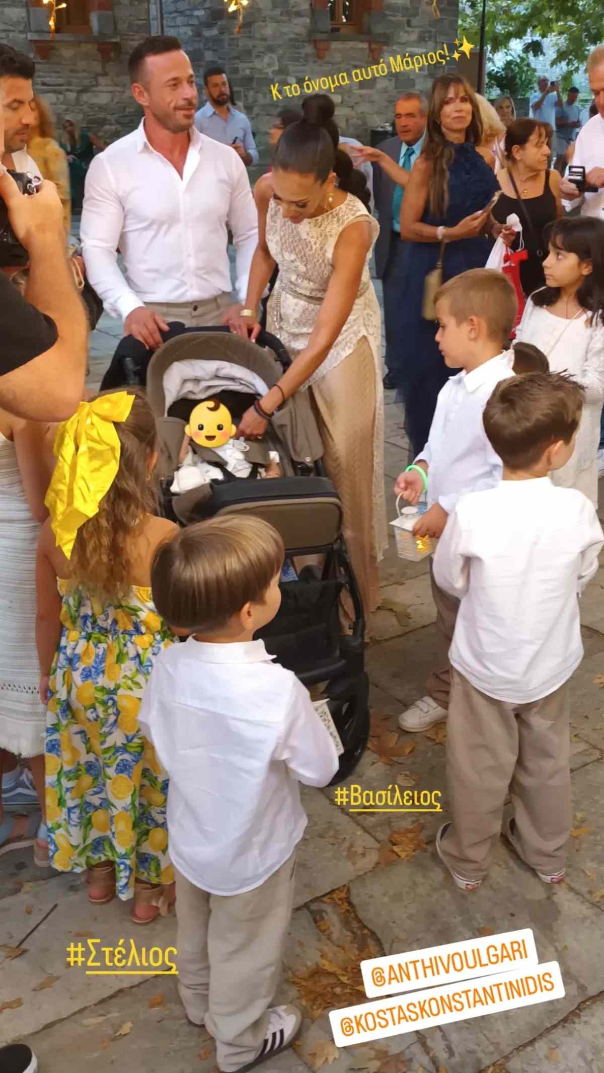 Η βάπτιση του γιου της Ανθής Βούλγαρη
