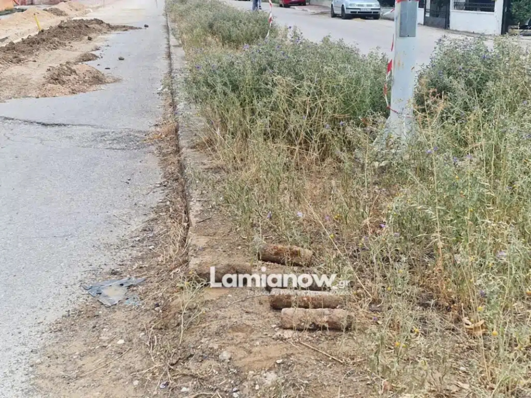 Λαμία: Βόμβες του Β’ Παγκοσμίου Πολέμου ανακαλύφθηκαν σε εργασίες φυσικού αερίου στη Ροδίτσα 4 Εντοπισμός βλημάτων στη Λαμία