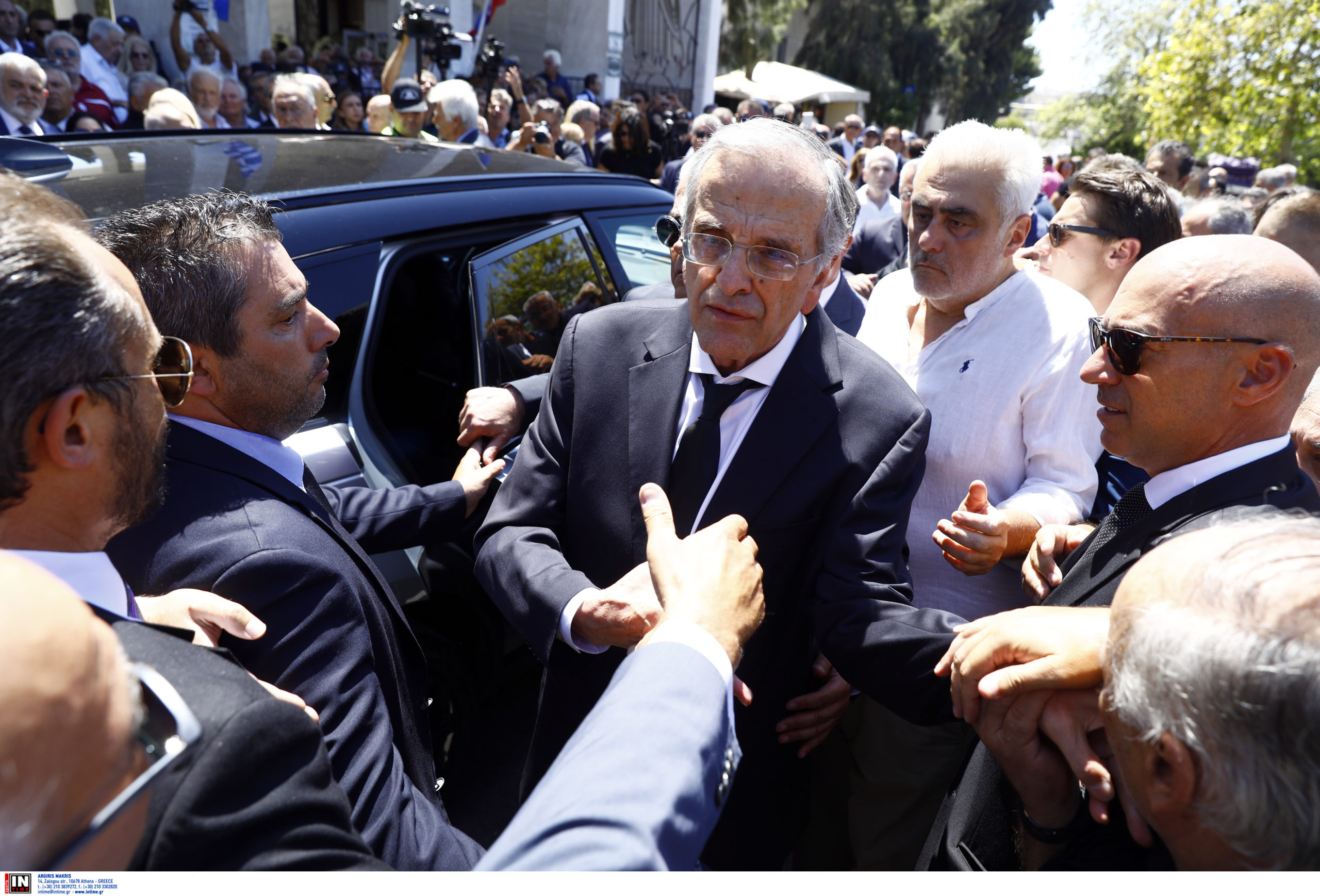 Λένα Σαμαρά, κηδεία, Αντώνης Σαμαράς 