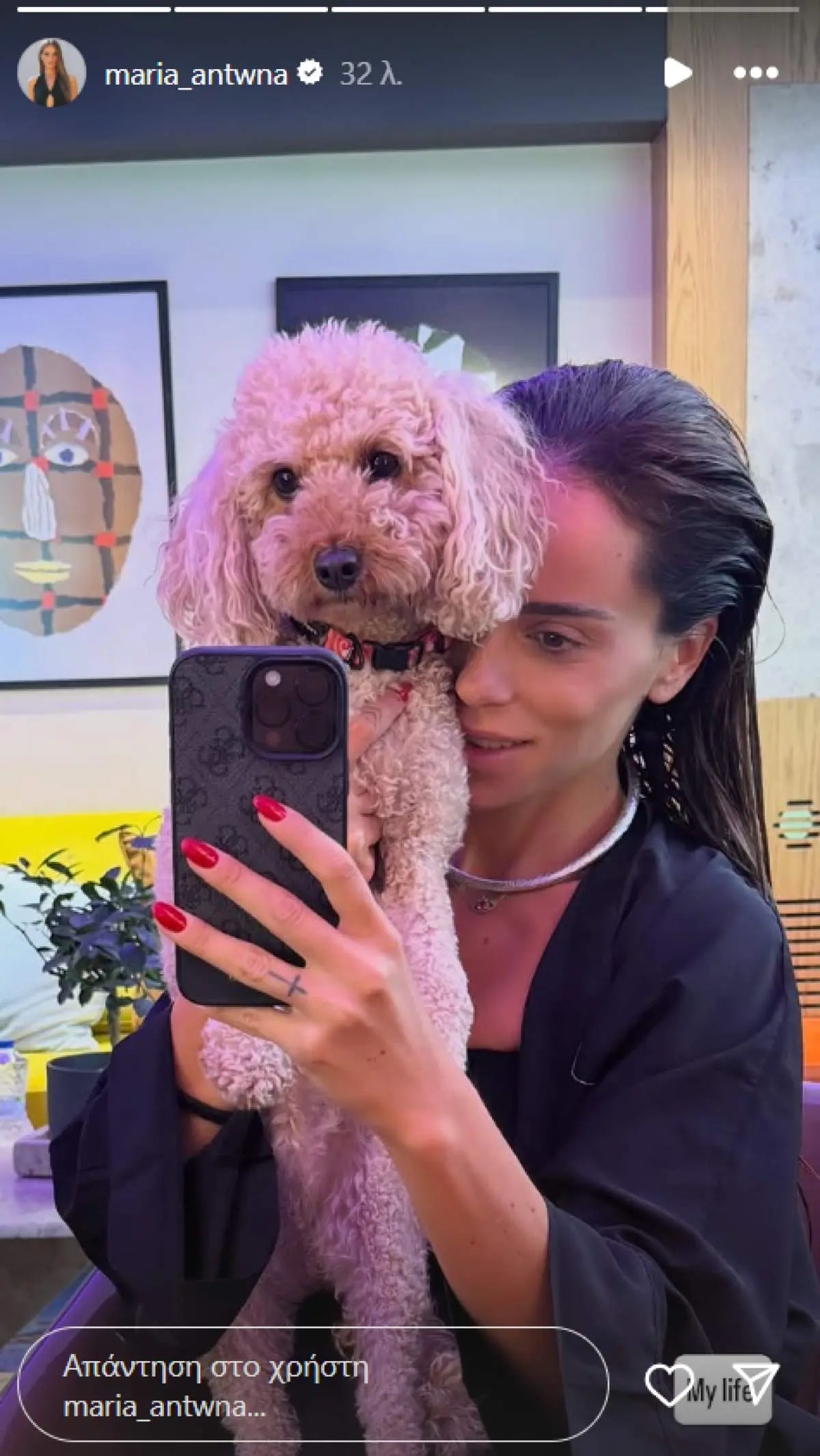 Η Μαρία Αντωνά στο Instagram