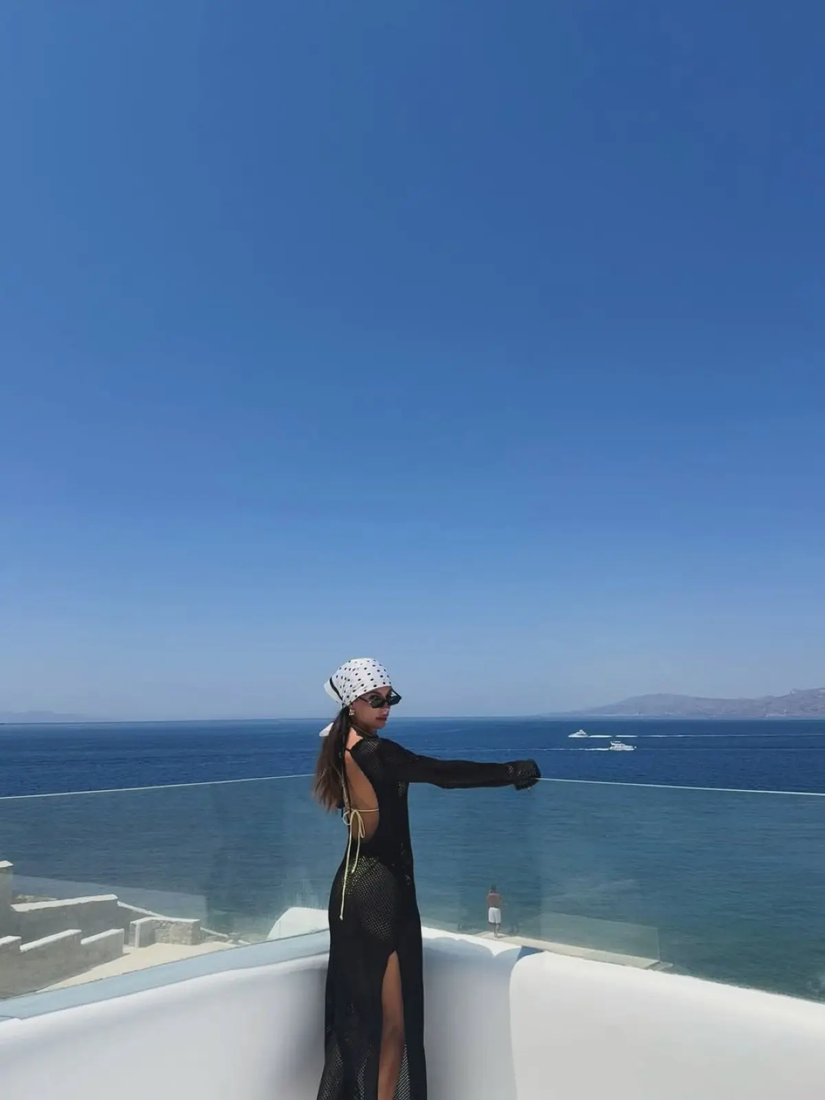 Η Μαριαλένα Ρουμελιώτη και ο Σάκης Κατσούλης στην Μύκονο