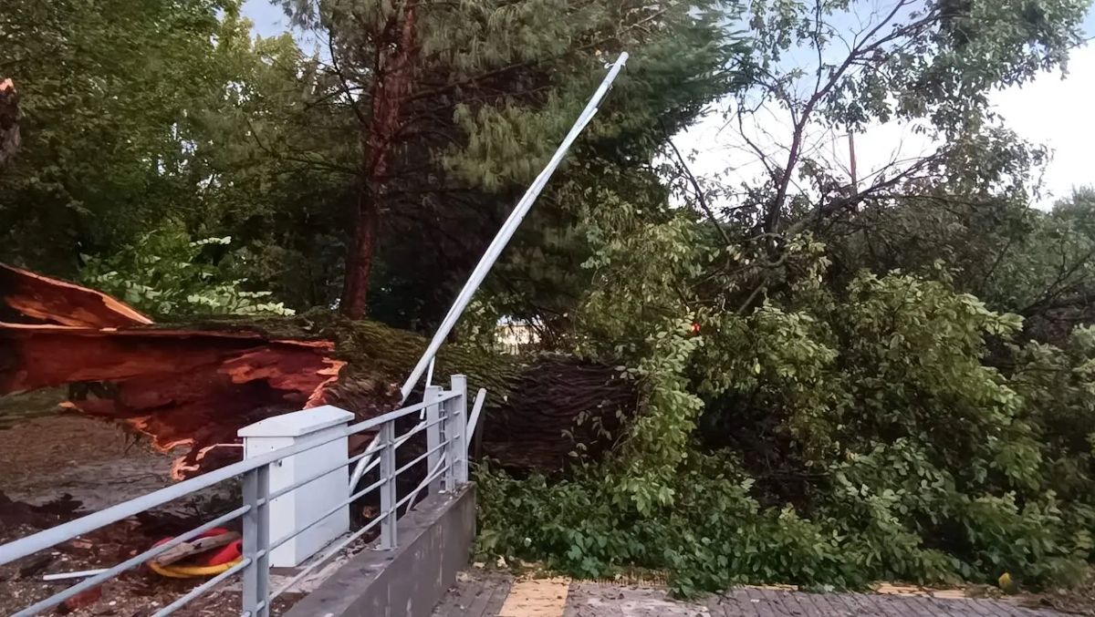 Μπουρίνι στα Τρίκαλα