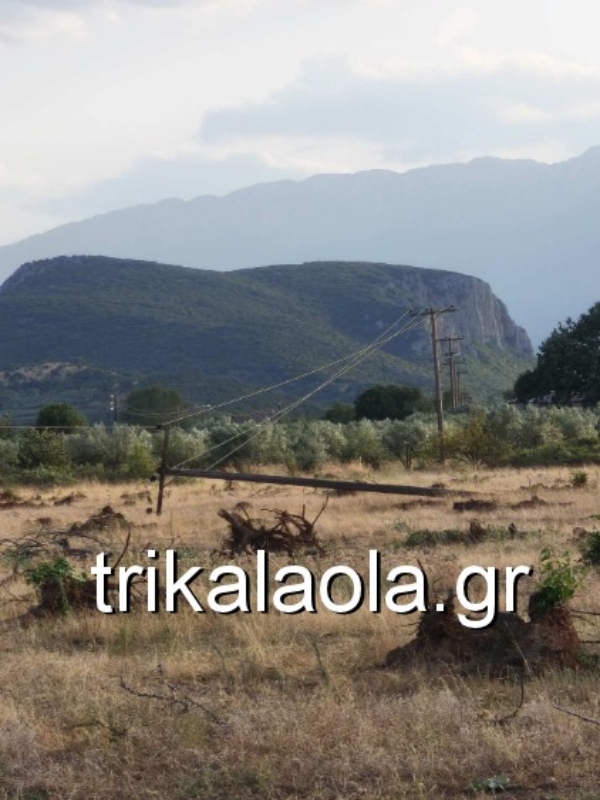 Τρίκαλα: Δυνατοί άνεμοι κατέστρεψαν στύλους ρεύματος στα Χάσια – Δείτε φωτογραφίες 7 Πεσμένοι στύλοι