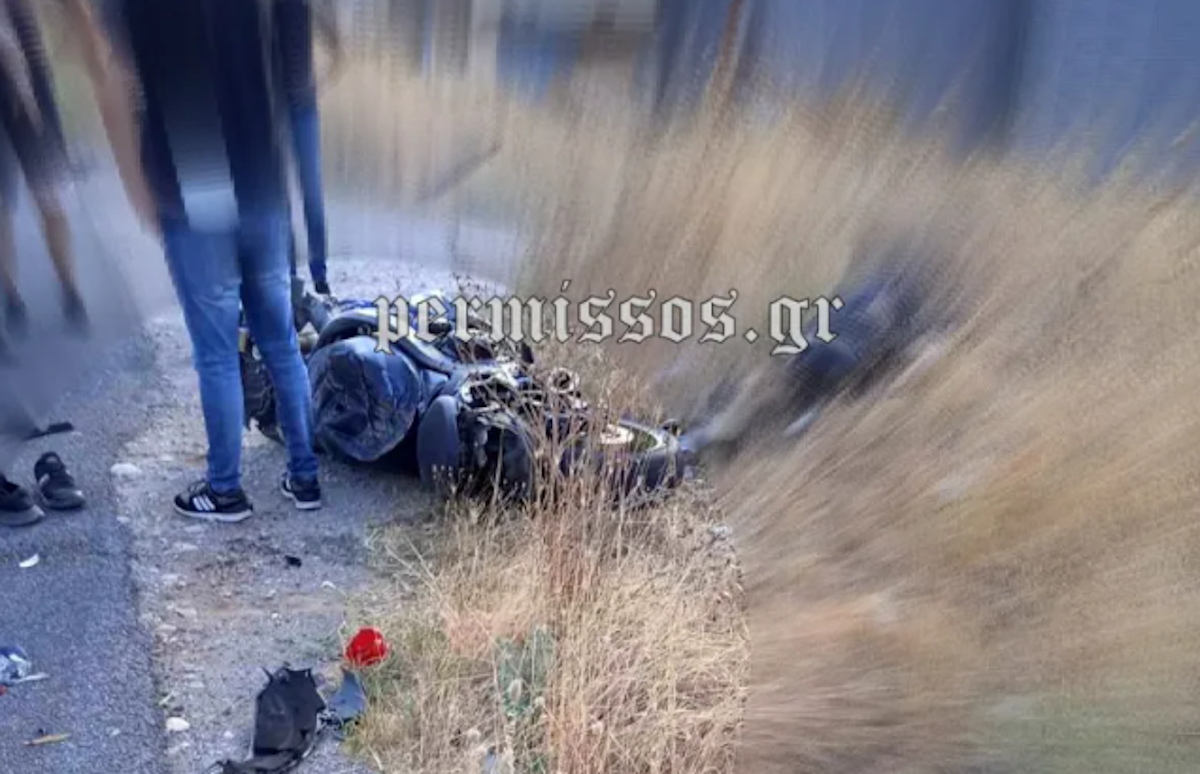 Η μηχανή στο σημείο του τροχαίου