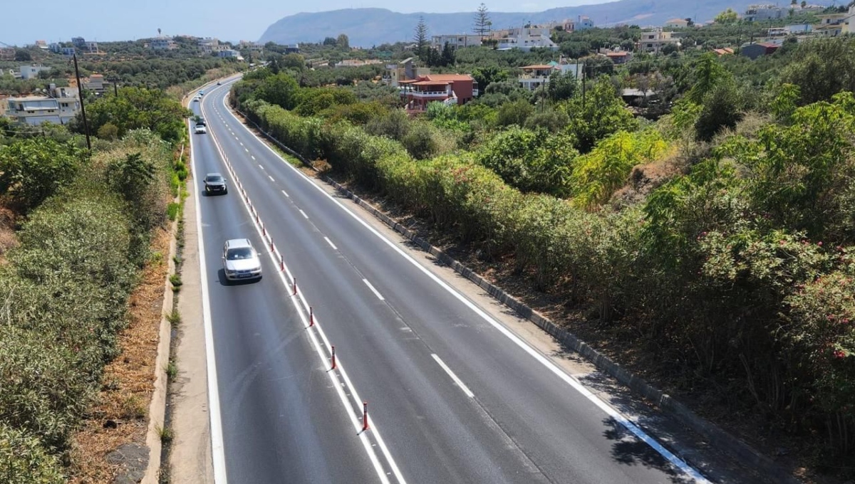 Κρήτη: Αυξημένη ασφάλεια στον ΒΟΑΚ με καινοτόμες παρεμβάσεις οδικής προστασίας 4 Ο ΒΟΑΚ στη Κρήτη