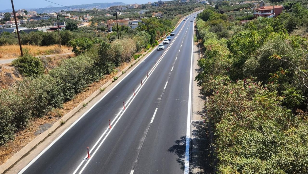 Κρήτη: Αυξημένη ασφάλεια στον ΒΟΑΚ με καινοτόμες παρεμβάσεις οδικής προστασίας 3 Ο ΒΟΑΚ στη Κρήτη