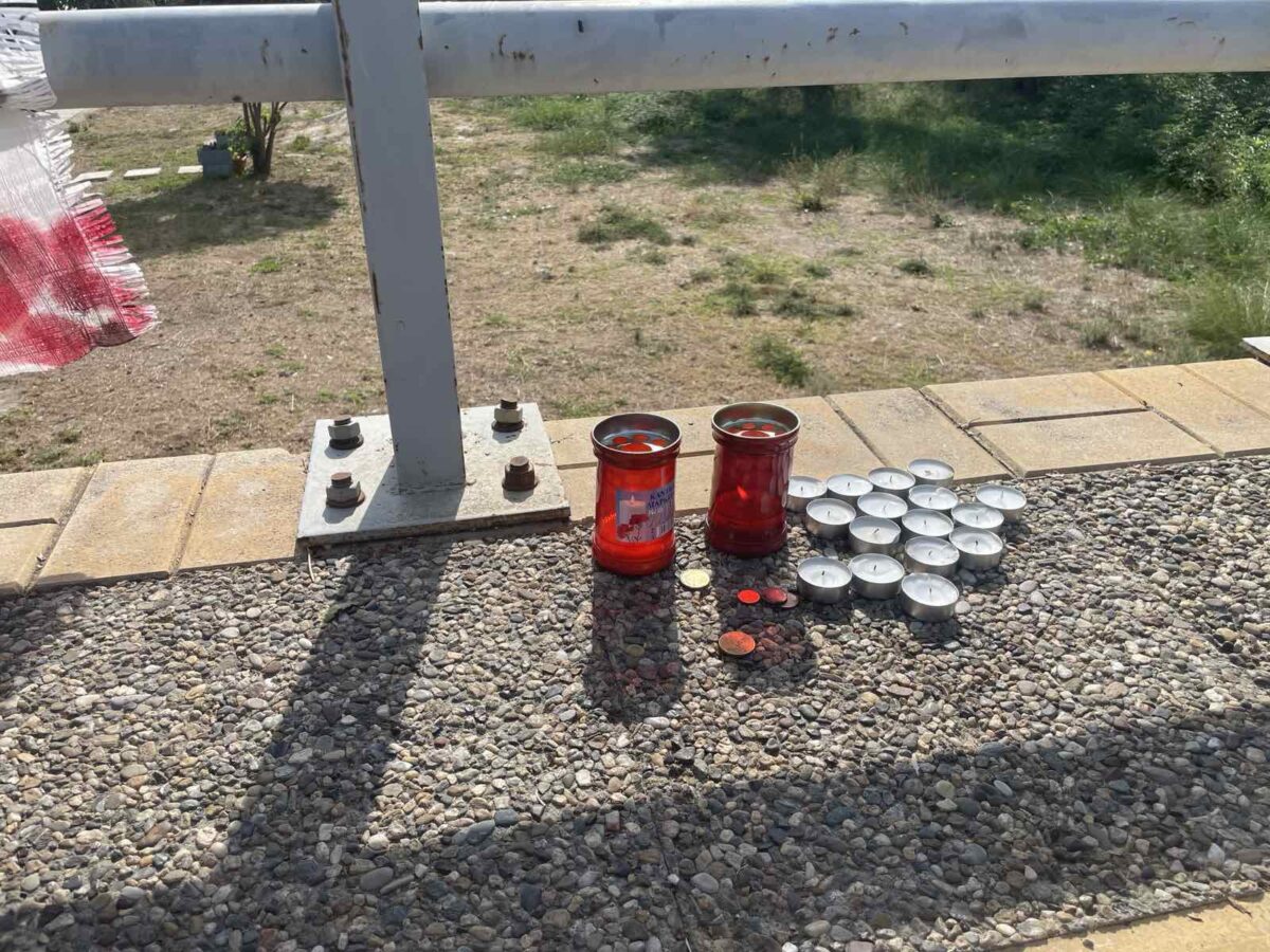 Το σημείο του τροχαίου στην Ηγουμενίτσα