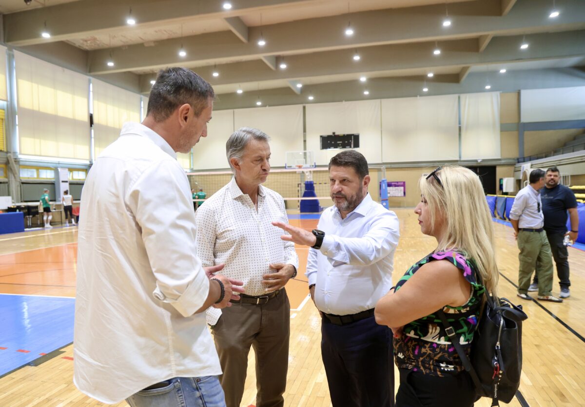 Ο Νίκος Χαρδαλιάς στο Μετς: «Βελτιώνουμε τις υποδομές του κλειστού γυμναστηρίου»
