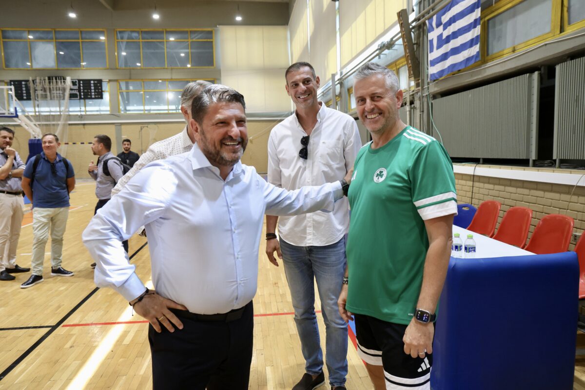 Ο Νίκος Χαρδαλιάς στο Μετς: «Βελτιώνουμε τις υποδομές του κλειστού γυμναστηρίου»