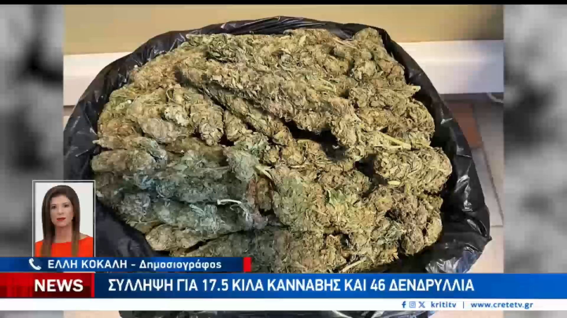 17,5 κιλά χασίς και μια μικρή χασισοφυτεία έφεραν την σύλληψη ενός πολύτεκνου πατέρα