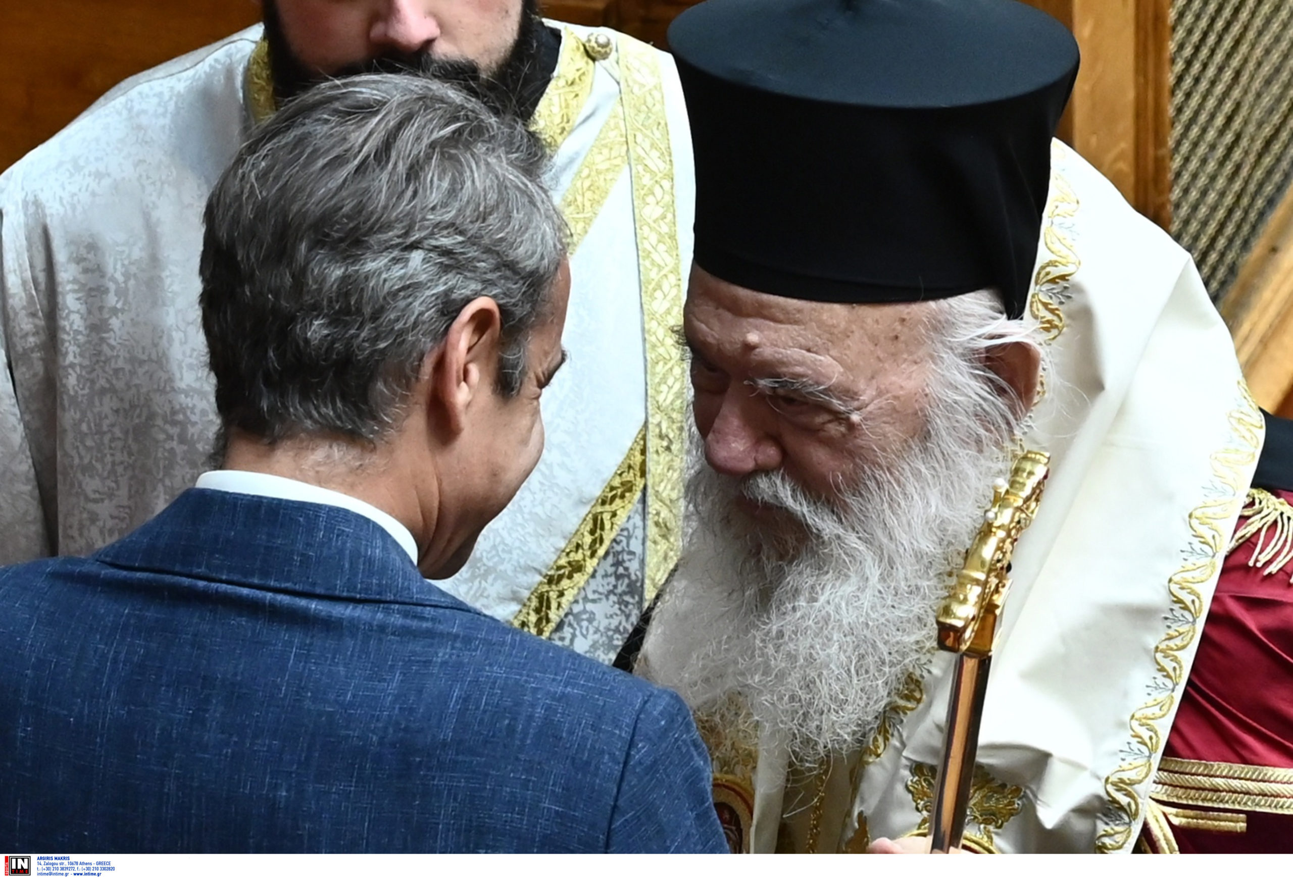 Μητσοτάκης- Ιερώνυμος- Αγιασμός