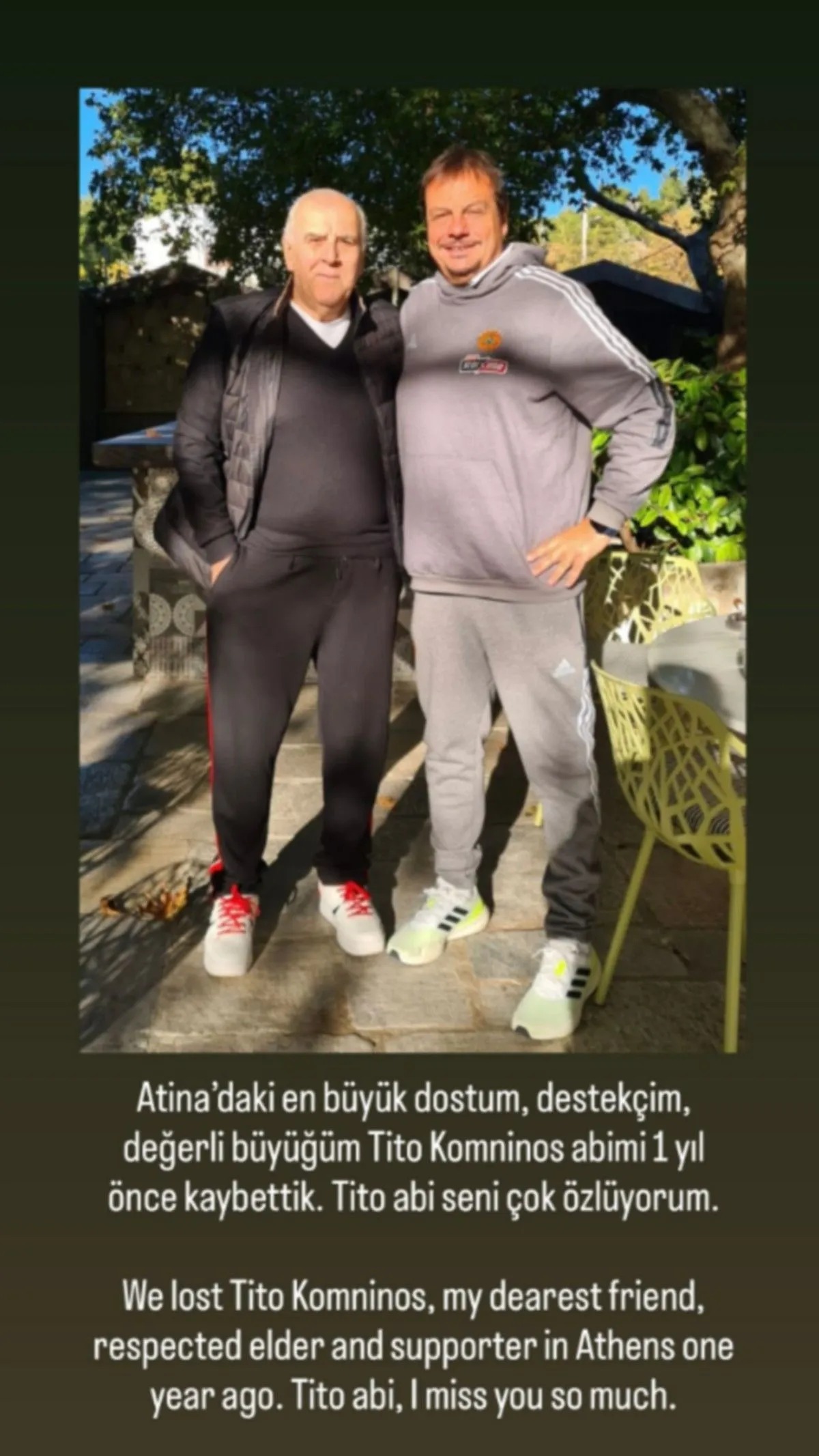 Αταμάν για τον Τίτο Κομνηνό: «Σε νοσταλγώ αφάνταστα» 2 Αταμάν για τον Τίτο Κομνηνό: «Σε νοσταλγώ αφάνταστα»