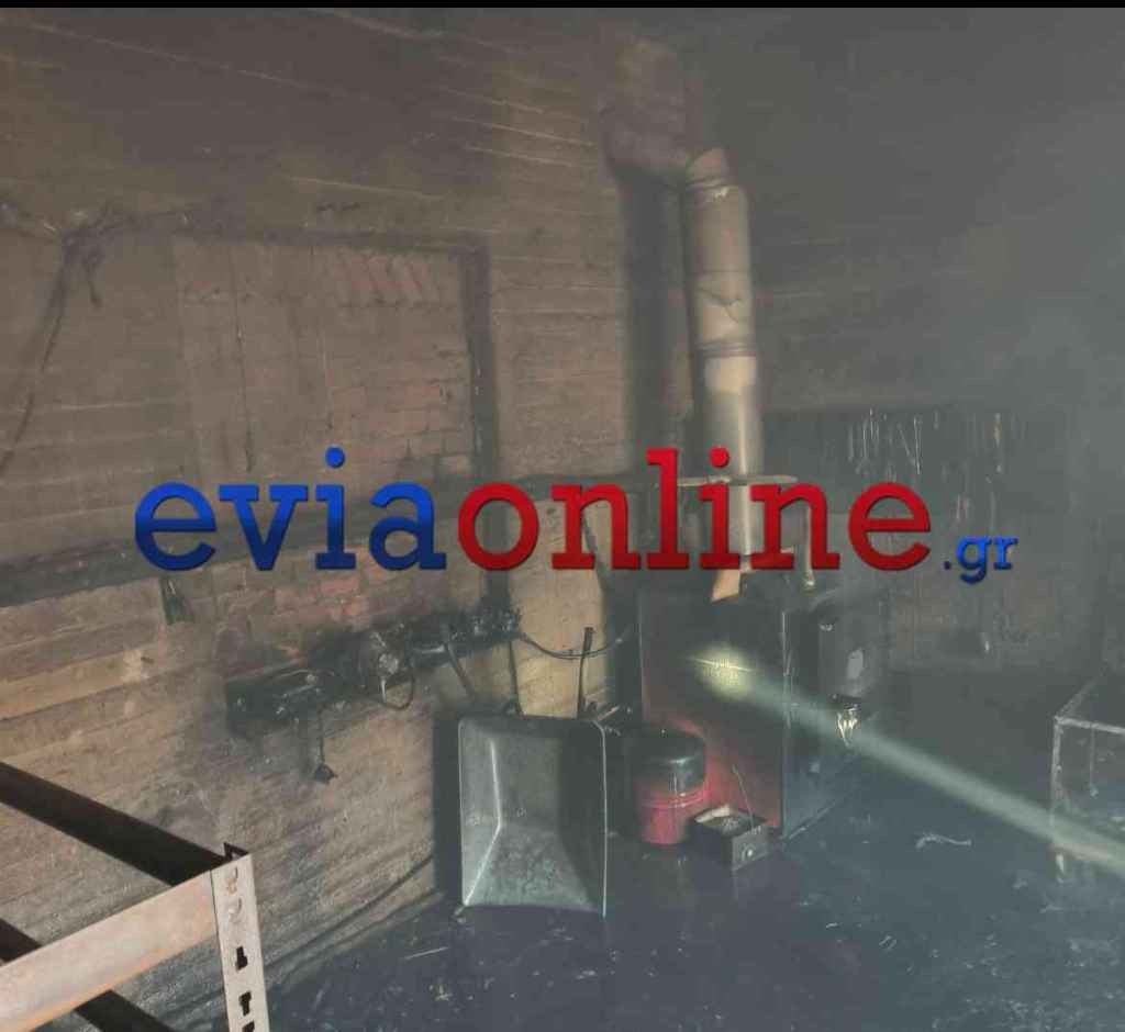 Εύβοια: Πυρκαγιά σε οικία λόγω βλάβης καυστήρα θέρμανσης – Συγκλονιστικά βίντεο και εικόνες 4 εύβοια