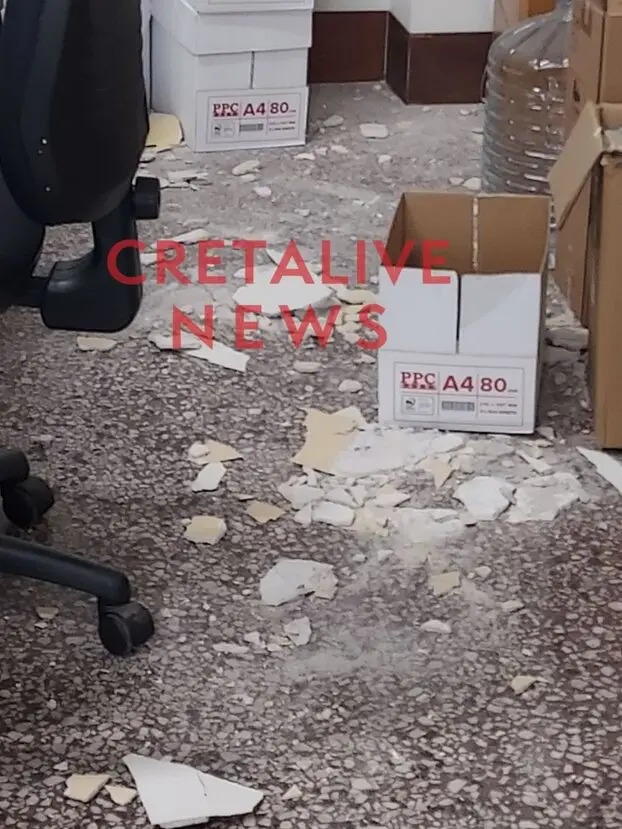 Ηράκλειο: Κατάρρευση σοβάδων στη Λότζια – Χωρίς τραυματισμούς αναφορές 5 ηρακλειο