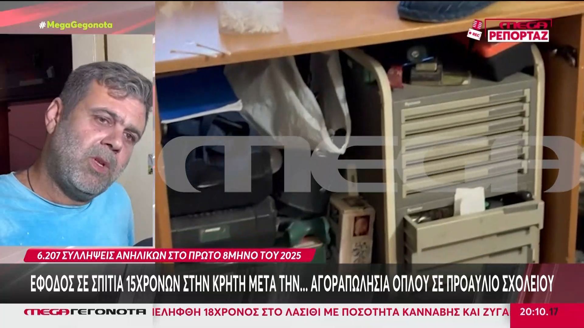 Κρήτη: Έφοδος σε σπίτα 15χρονων μετά την… αγοραπωλησία όπλου σε σχολείο