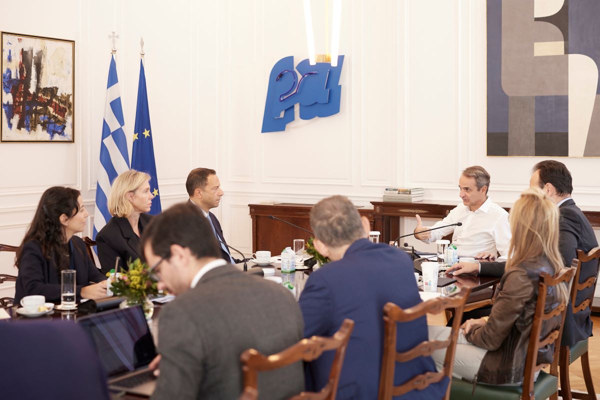 Συνάντηση του Κυριάκου Μητσοτάκη με τον αντιπρόεδρο της Google – Τι συζητήθηκε