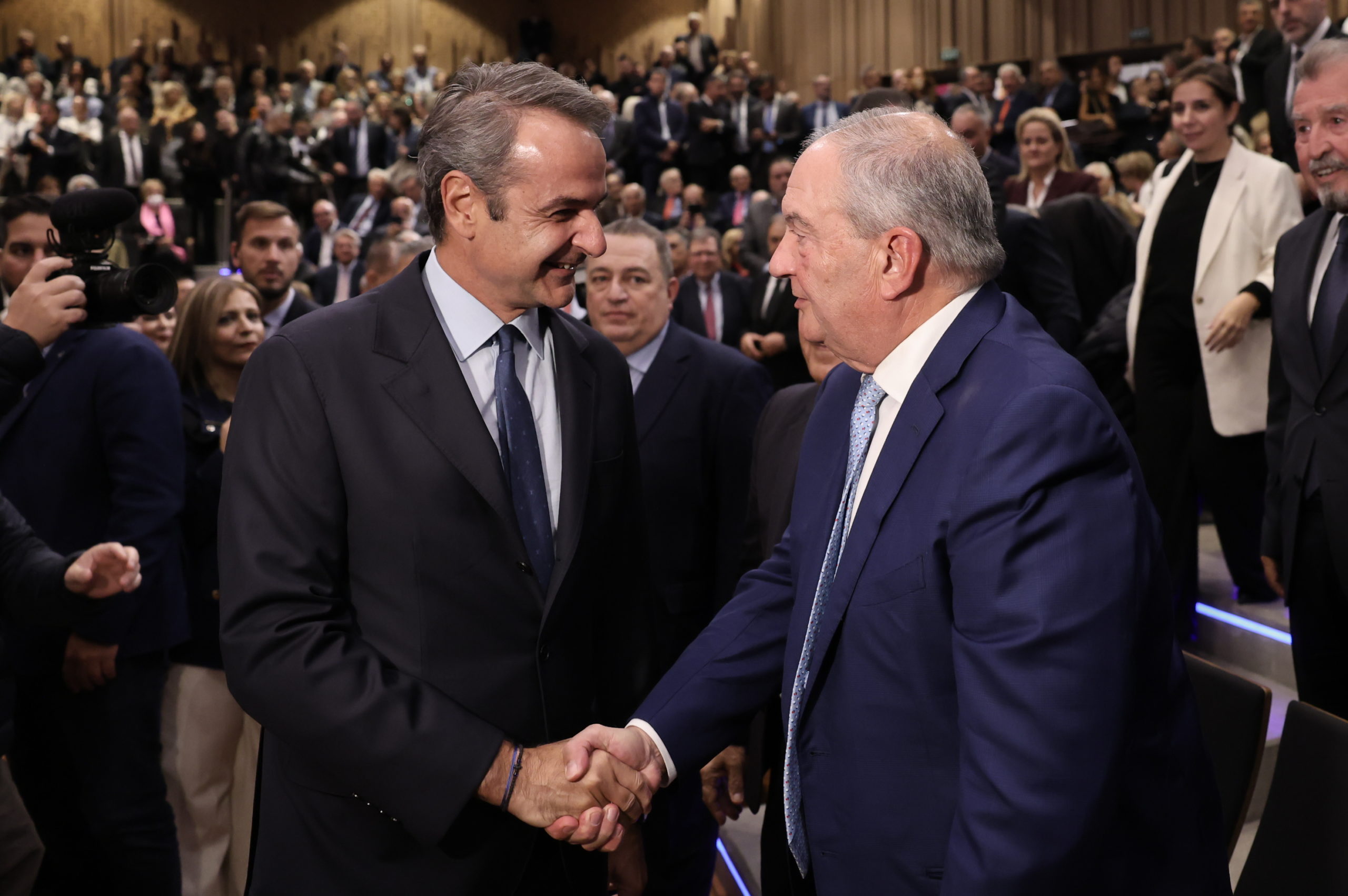Κυριάκος Μητσοτάκης, Κώστας Καραμανλής, παρουσίαση βιβλίου Στυλιανίδη