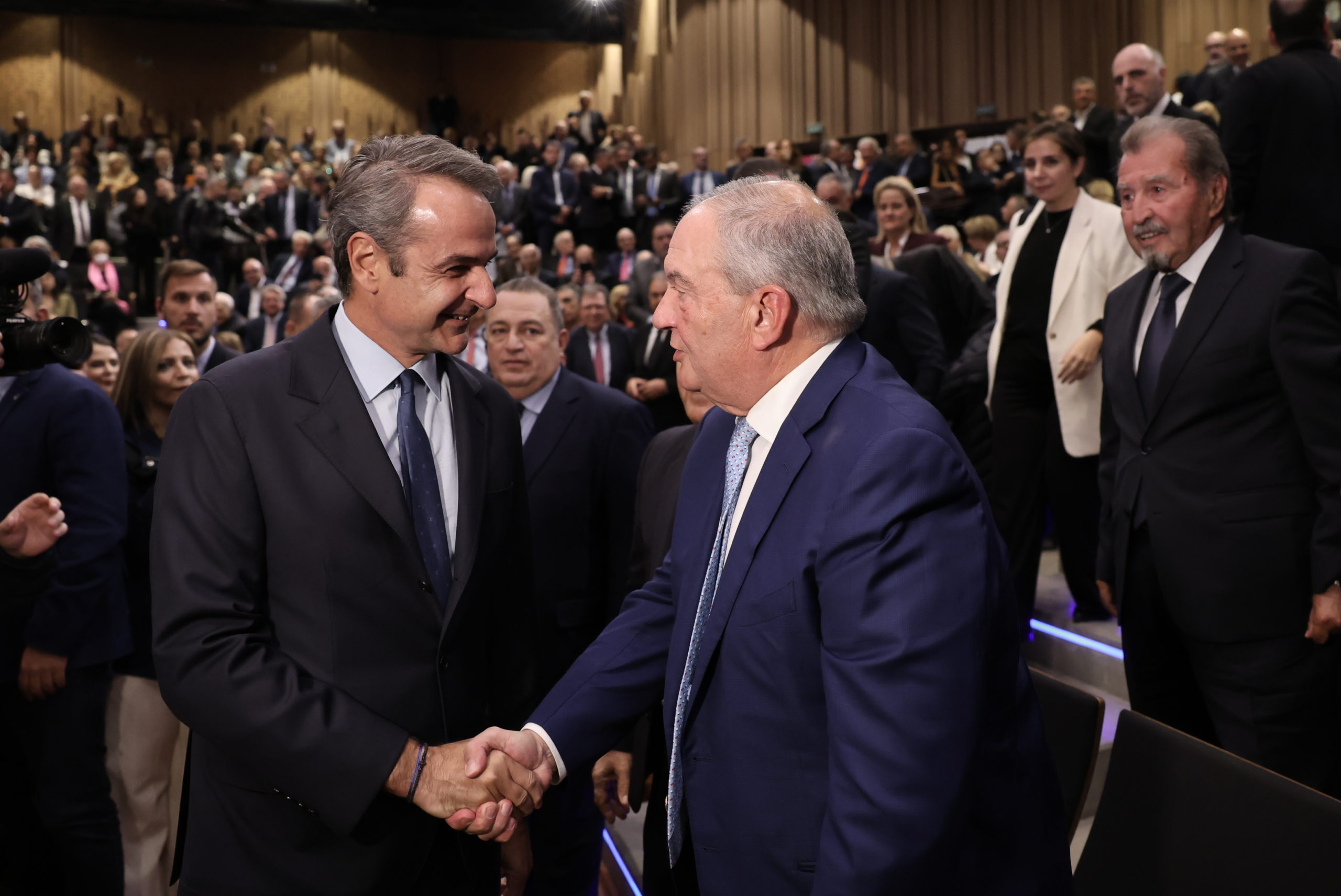 Κυριάκος Μητσοτάκης, Κώστας Καραμανλής, παρουσίαση βιβλίου Στυλιανίδη