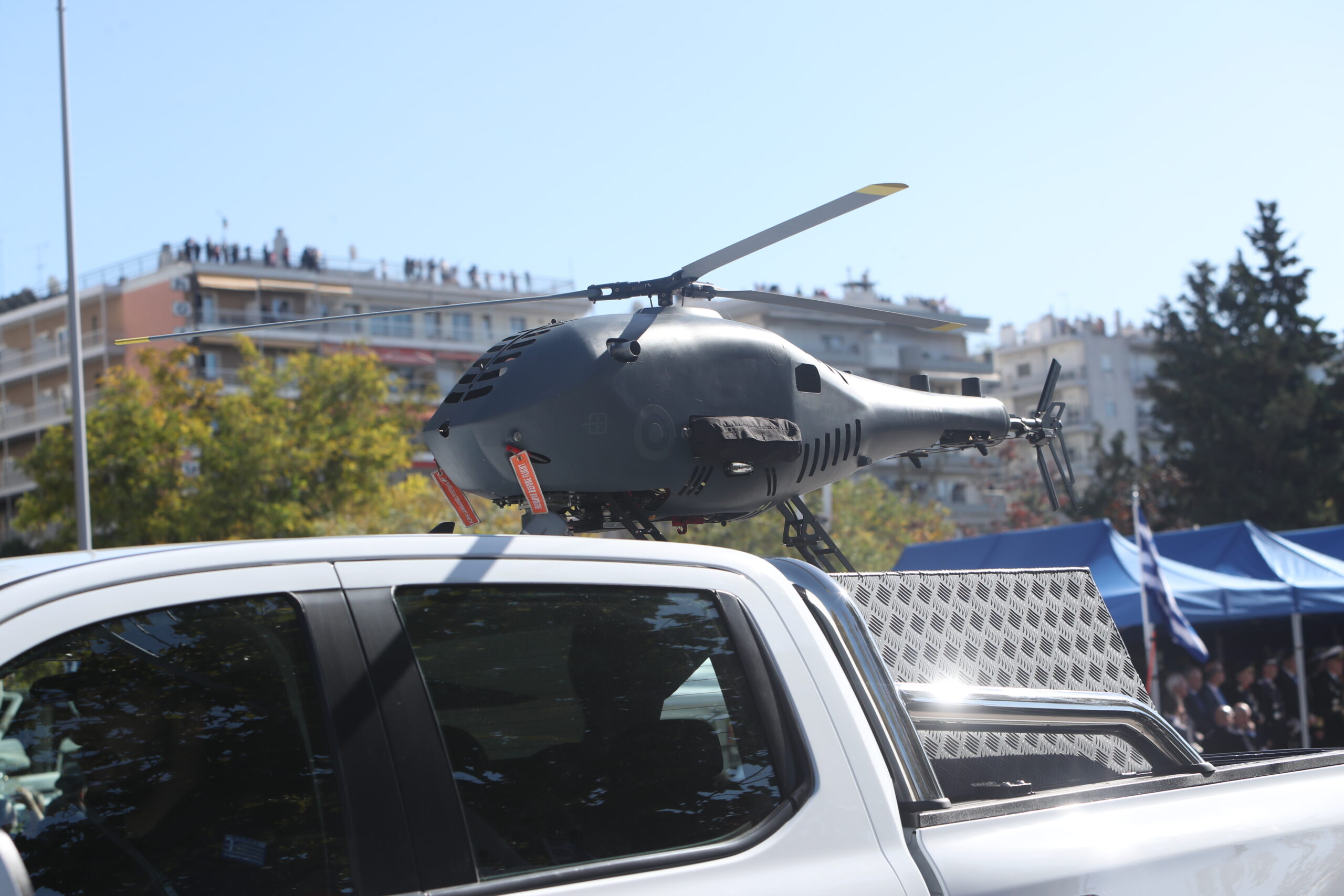 Θεσσαλονίκη: Εντυπωσιακή παρουσίαση των νέων οπλικών συστημάτων Spike NLOS, Κένταυρος, V-BAT και S-100 στην παρέλαση της 28ης Οκτωβρίου 29 Ένα μη επανδρωμένο ελικόπτερο Altus A900