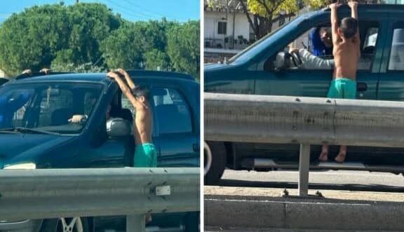 Πάτρα: Παιδιά Ρομά κρέμονται από οχήματα και επαιτούν χρήματα – Δείτε εικόνες 2 Ρομά