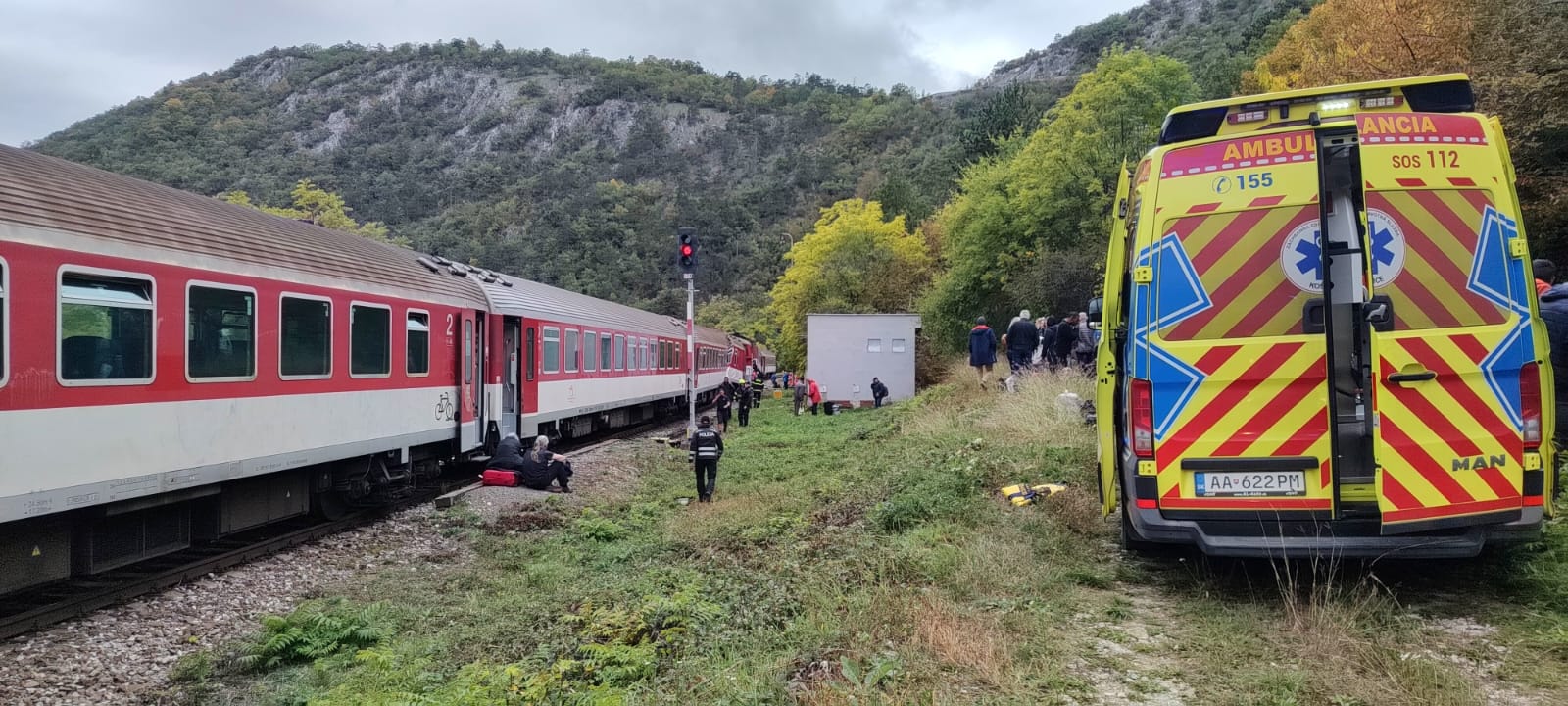 Σλοβακία, σύγκρουση τρένων