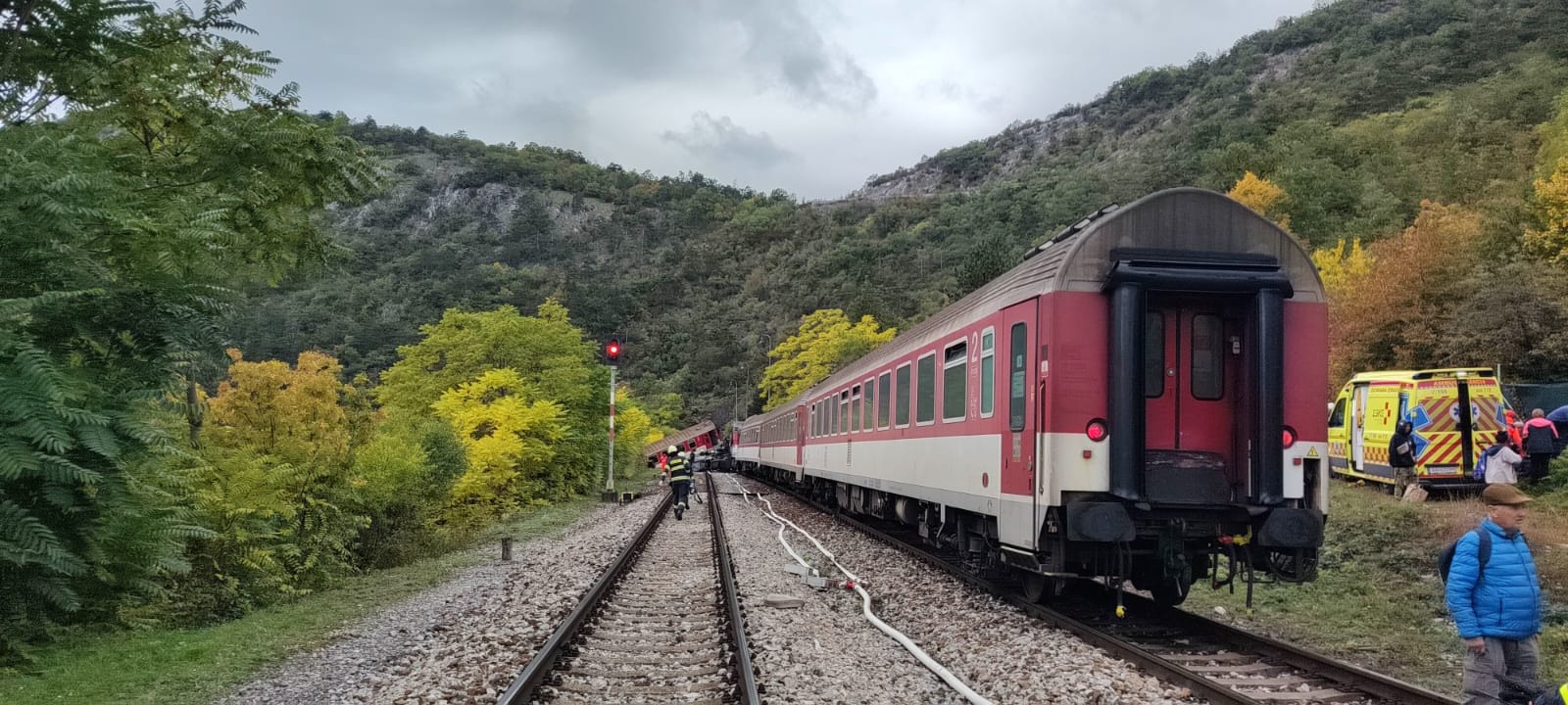 Σλοβακία, σύγκρουση τρένων