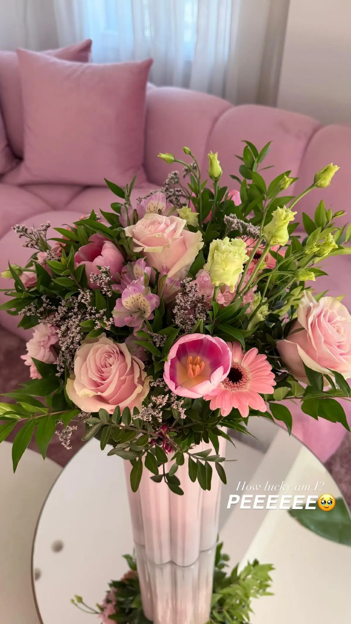 Τα λουλούδια που έστειλε ο σύντροφος της Ιωάννας Τούνη