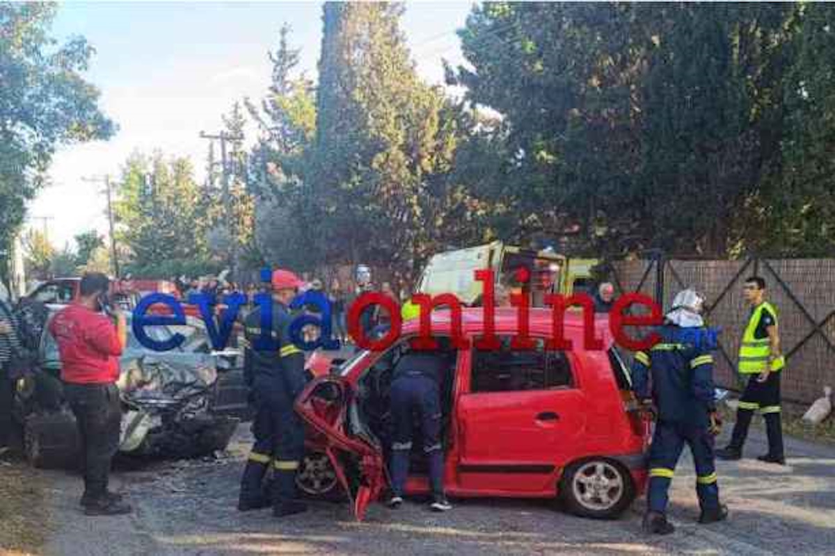 Εύβοια: 40χρονη παγιδεύτηκε σε όχημα μετά από σύγκρουση – Ένας τραυματίας