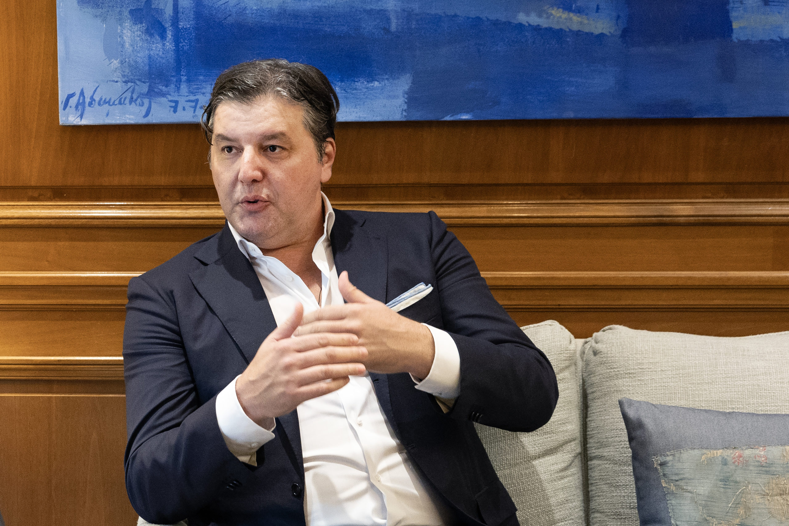 Συνάντηση του Κυριάκου Μητσοτάκη με τον επικεφαλής της Euroleague Basketball