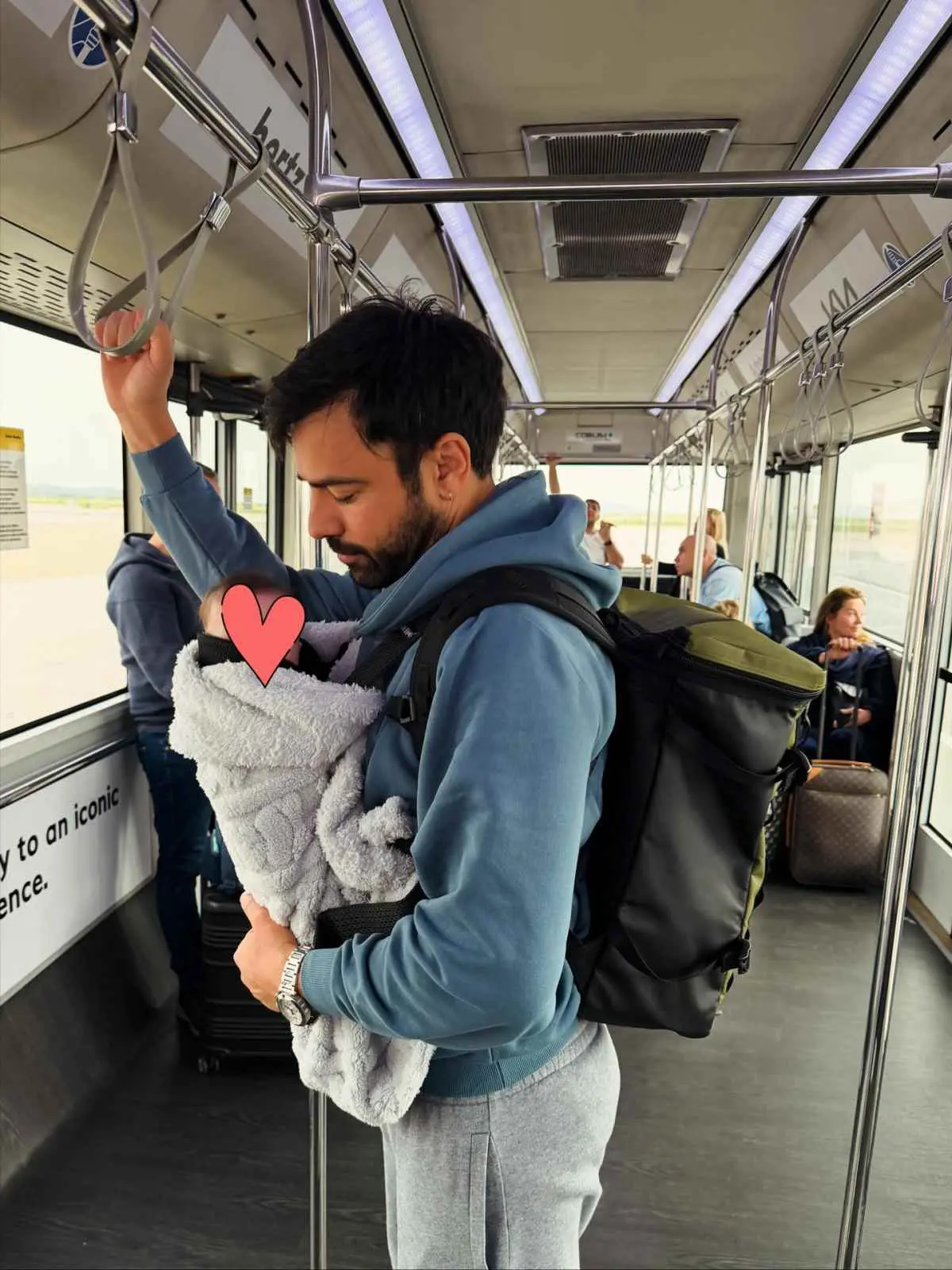 Ο Ανδρέας Γεωργίου με την κόρη του