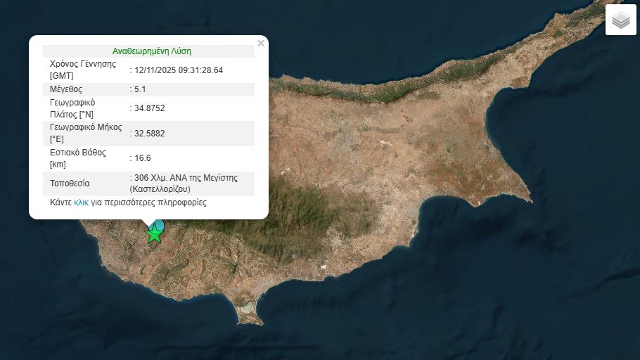 Κύπρος: Η γη συνεχίζει να σείεται μετά τον ισχυρό σεισμό άνω των 5 Ρίχτερ – Οι κάτοικοι στους δρόμους