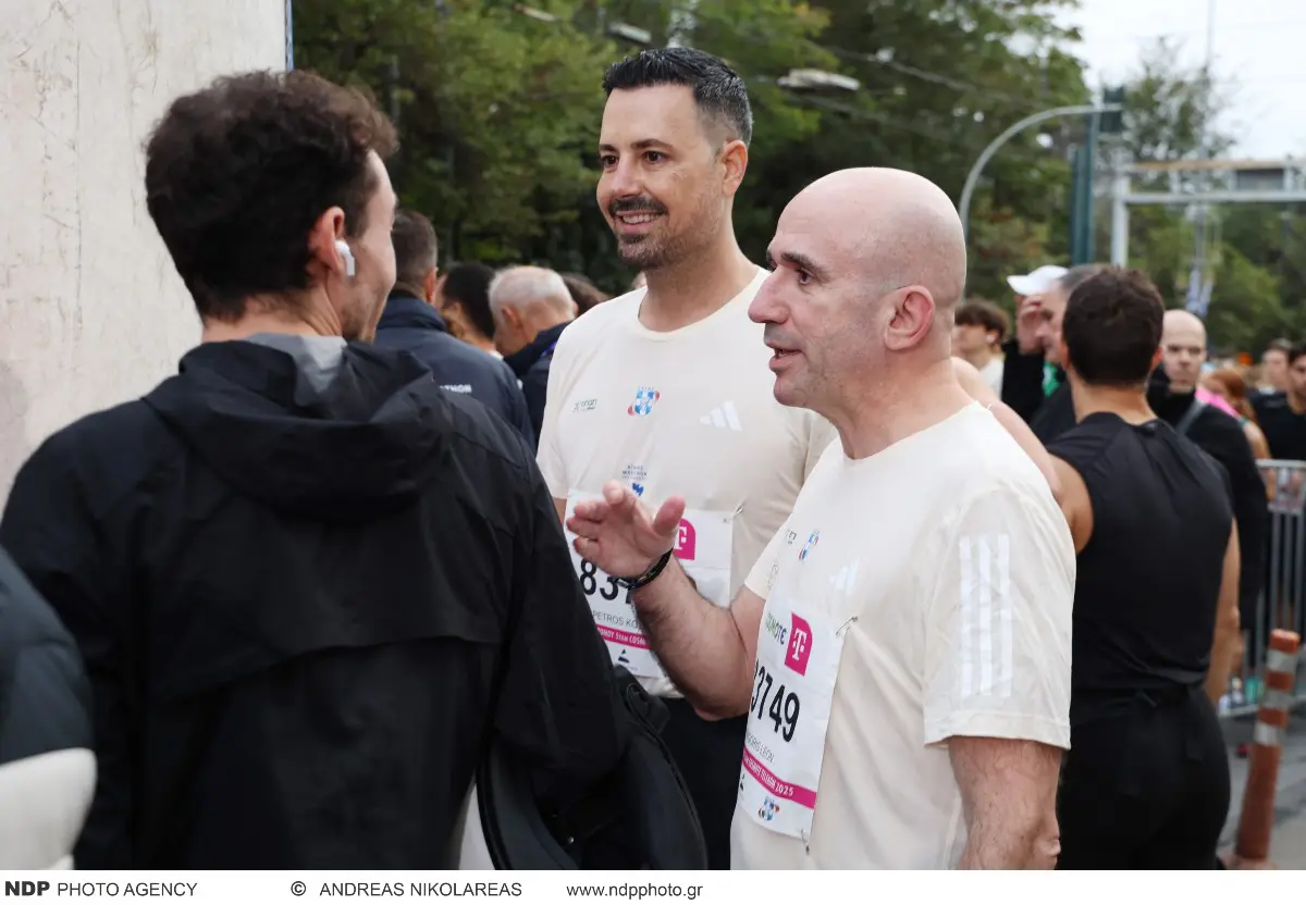 Αθήνα 2025: Ο Πέτρος Κουσουλός και ο Γρηγόρης Λέων ένωσαν τις δυνάμεις τους στα 5 χλμ του Μαραθωνίου 4 Πέτρος Κουσουλός, Γρηγόρης Λέων στον Μαραθώνιο της Αθήνας