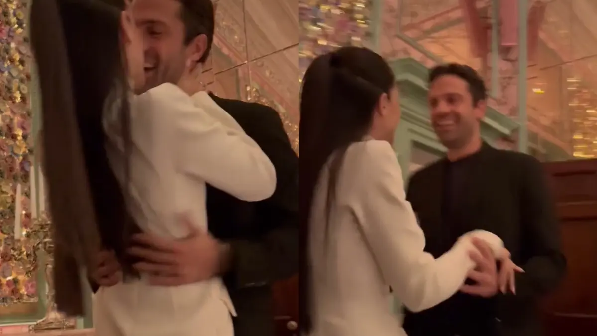 Ο Κωνσταντίνος Αργυρός και η Αλεξάνδρα Νίκα φιλιούνται στο στόμα