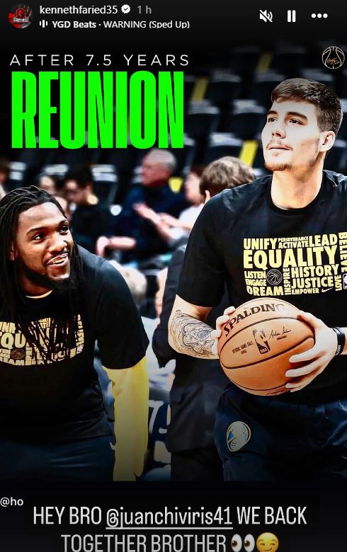 Κένεθ Φαρίντ προς Χουάντσο Ερνανγκόμεθ: «Ξανά ενωμένοι, αδερφέ μου» 2 Φαρίντ