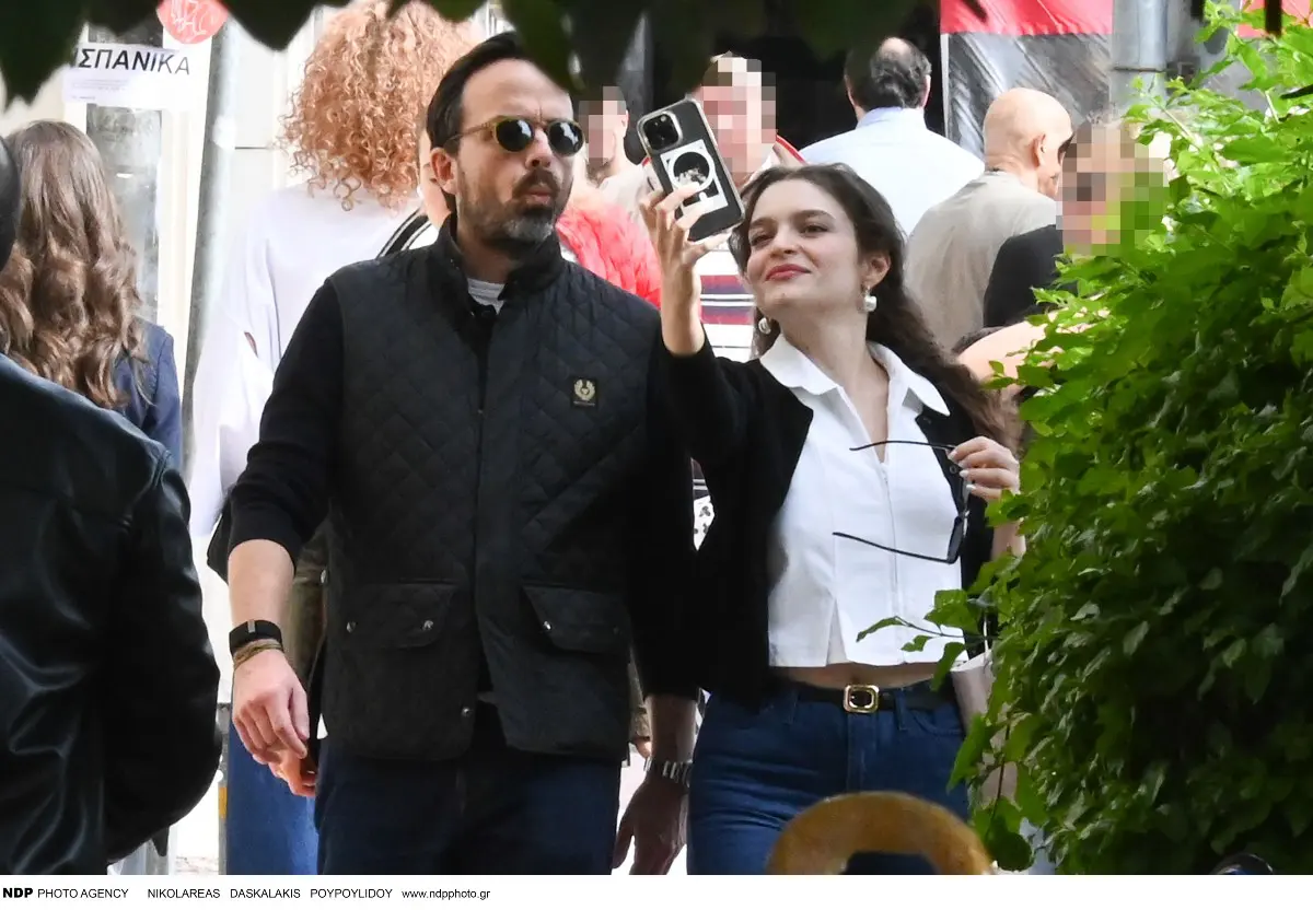 Η Καλλιόπη Χάσκα χέρι χέρι με τον σύντροφό της στο Κολωνάκι