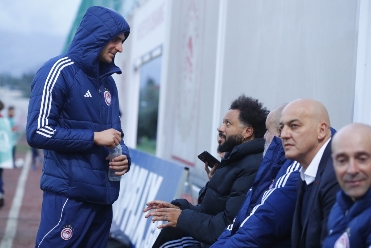 Ο Μαρσέλο παρακολουθεί από τον ερυθρόλευκο πάγκο το Ολυμπιακός – Ρεάλ Μαδρίτης για το Youth League