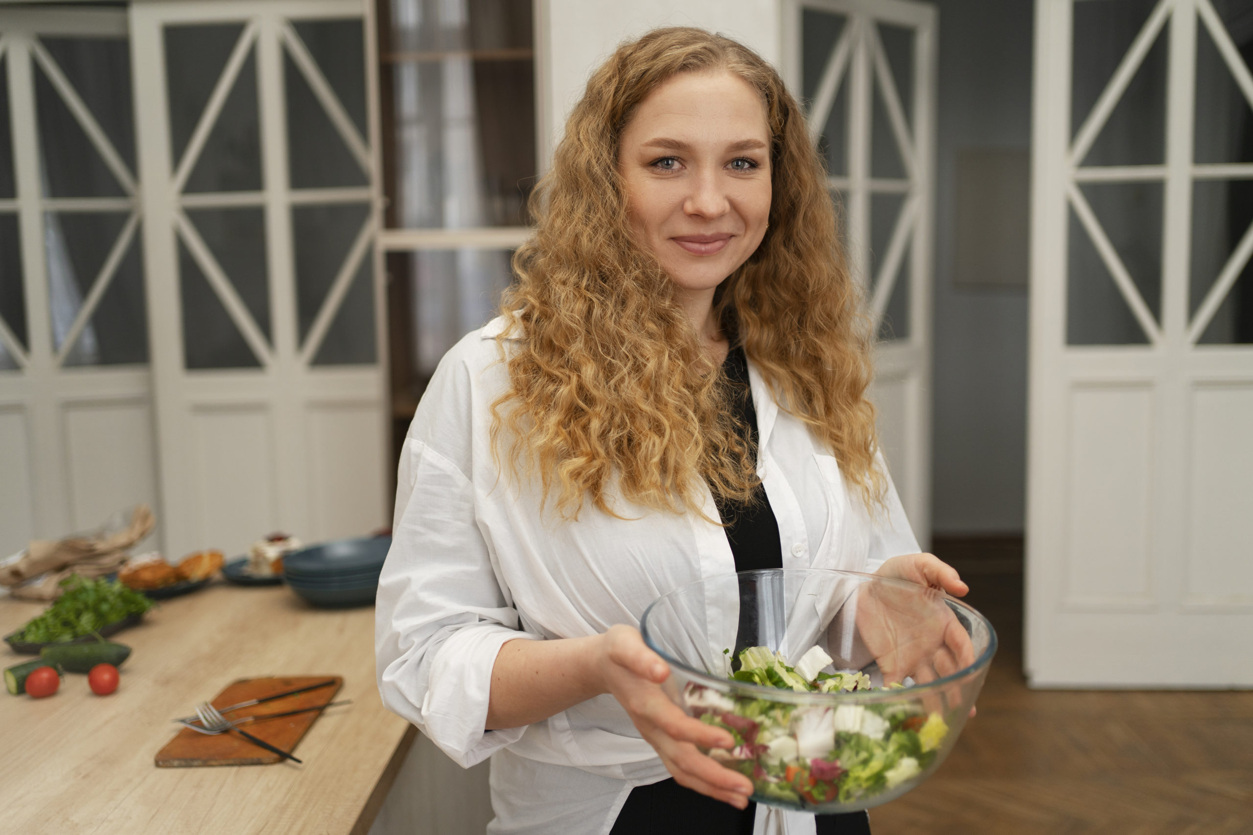 medium-shot-woman-with-delicious-food-diet-IBS-symptoms-scaled