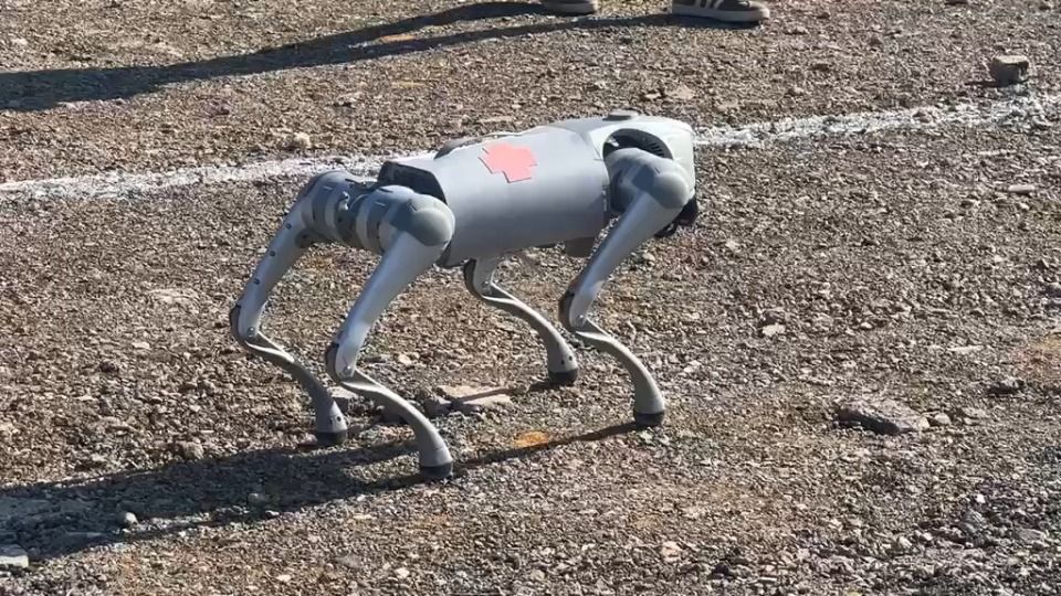 Ο σκύλος ρομπότ «Λάικα» στη στρατιωτική άσκηση «Αίσιος Οιωνός 2025»