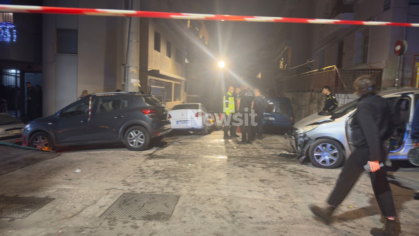 Το σημείο του τροχαίου στο Παγκράτι