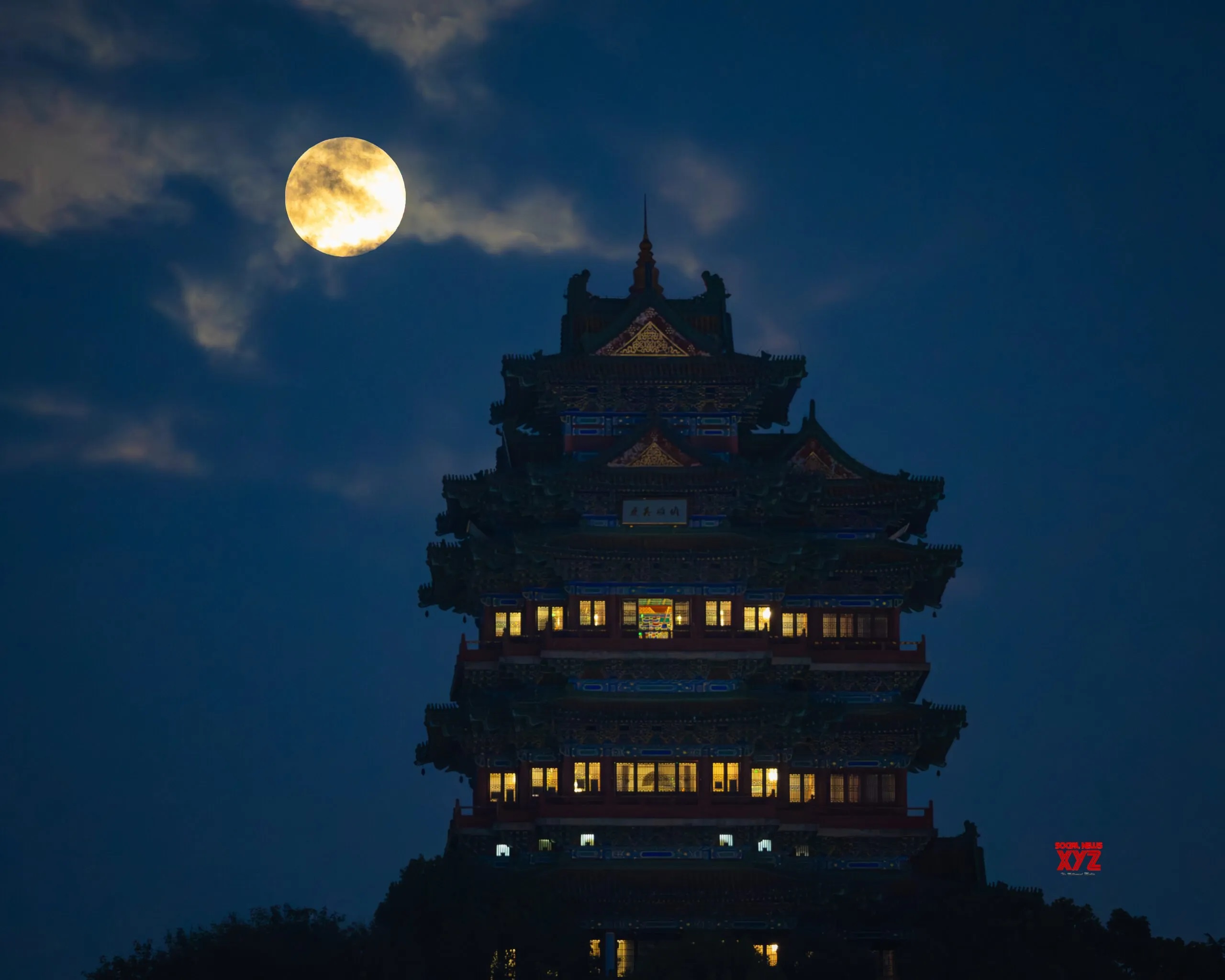 «Φεγγάρι του Κάστορα»: Εντυπωσιακές εικόνες από την Υπερπανσέληνο του Νοεμβρίου – ΦΩΤΟ 5 Πανσέληνος, Κίνα