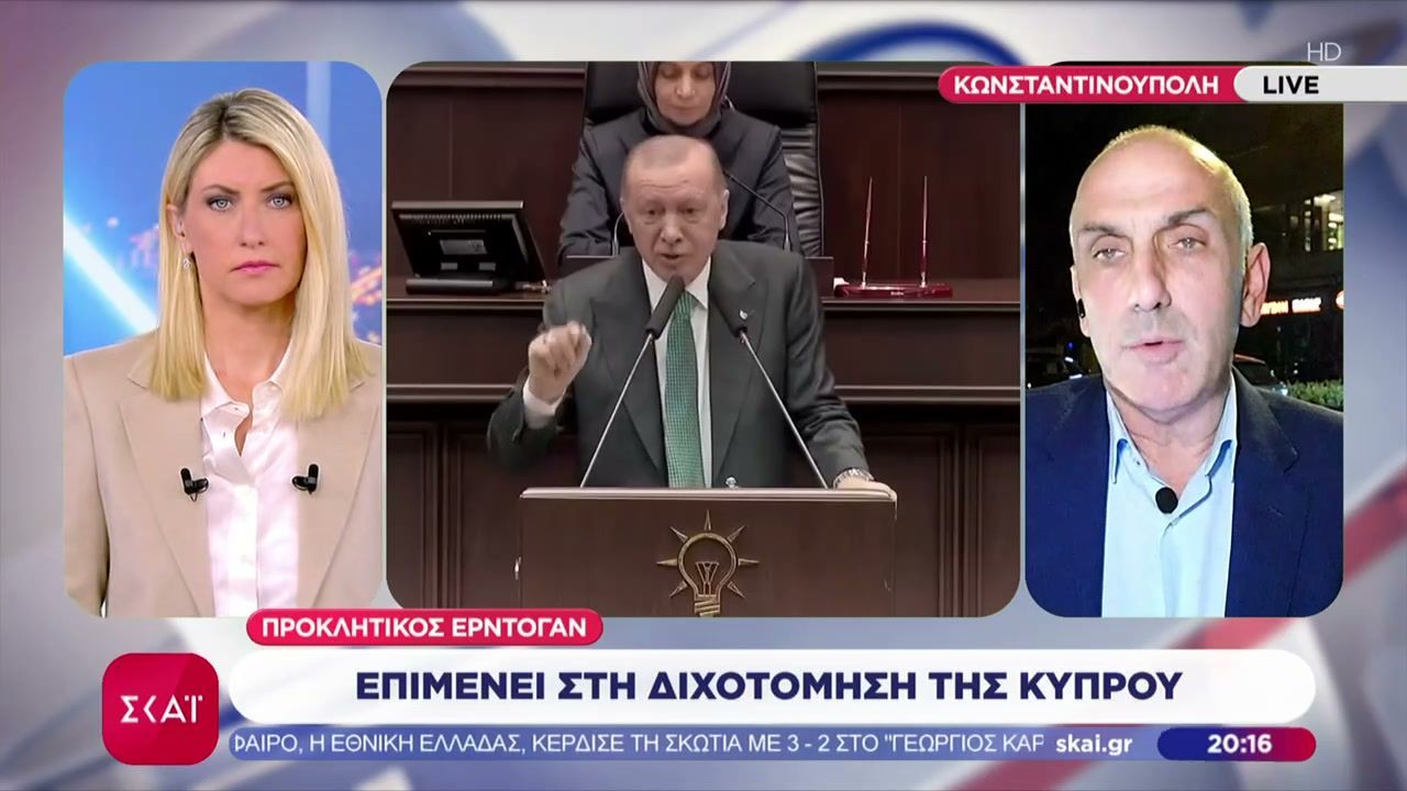 Προκλητικός ο Ερντογάν: Επιμένει στη διχοτόμηση της Κύπρου